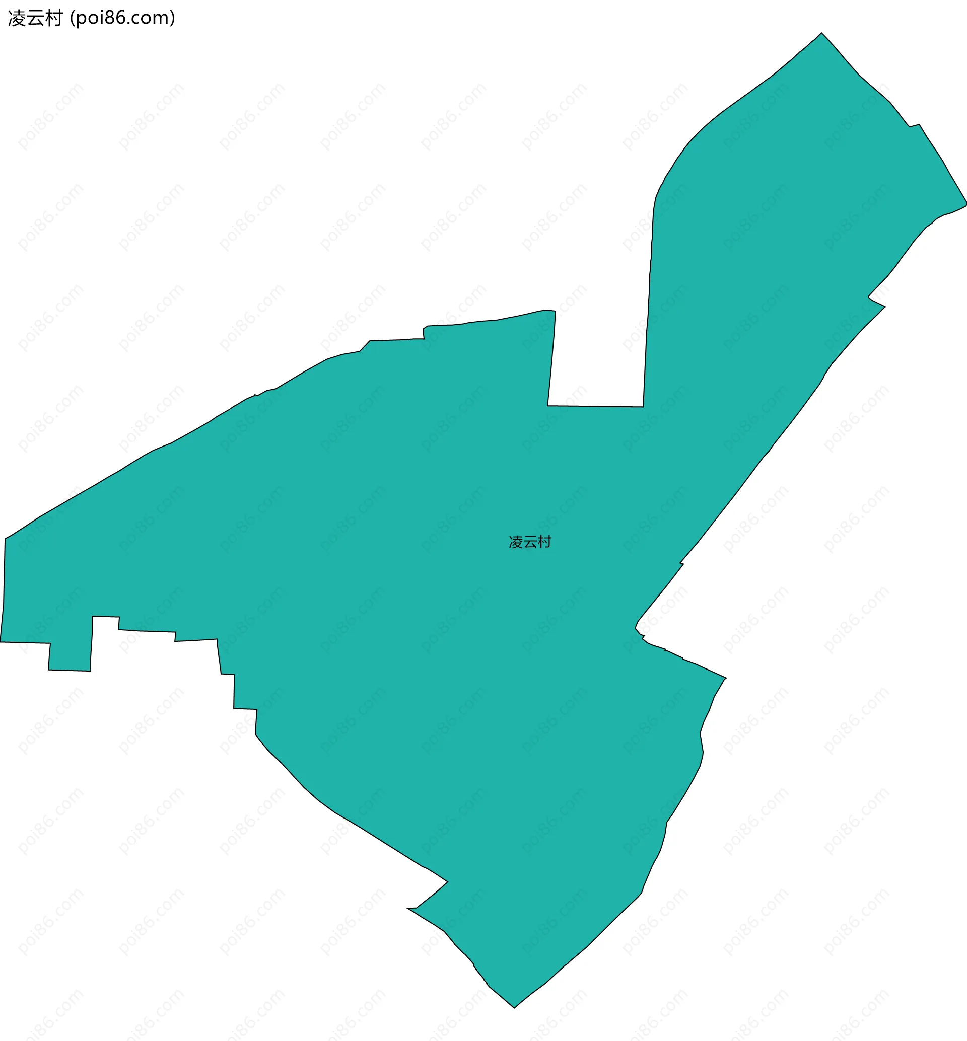 凌云村边界地图
