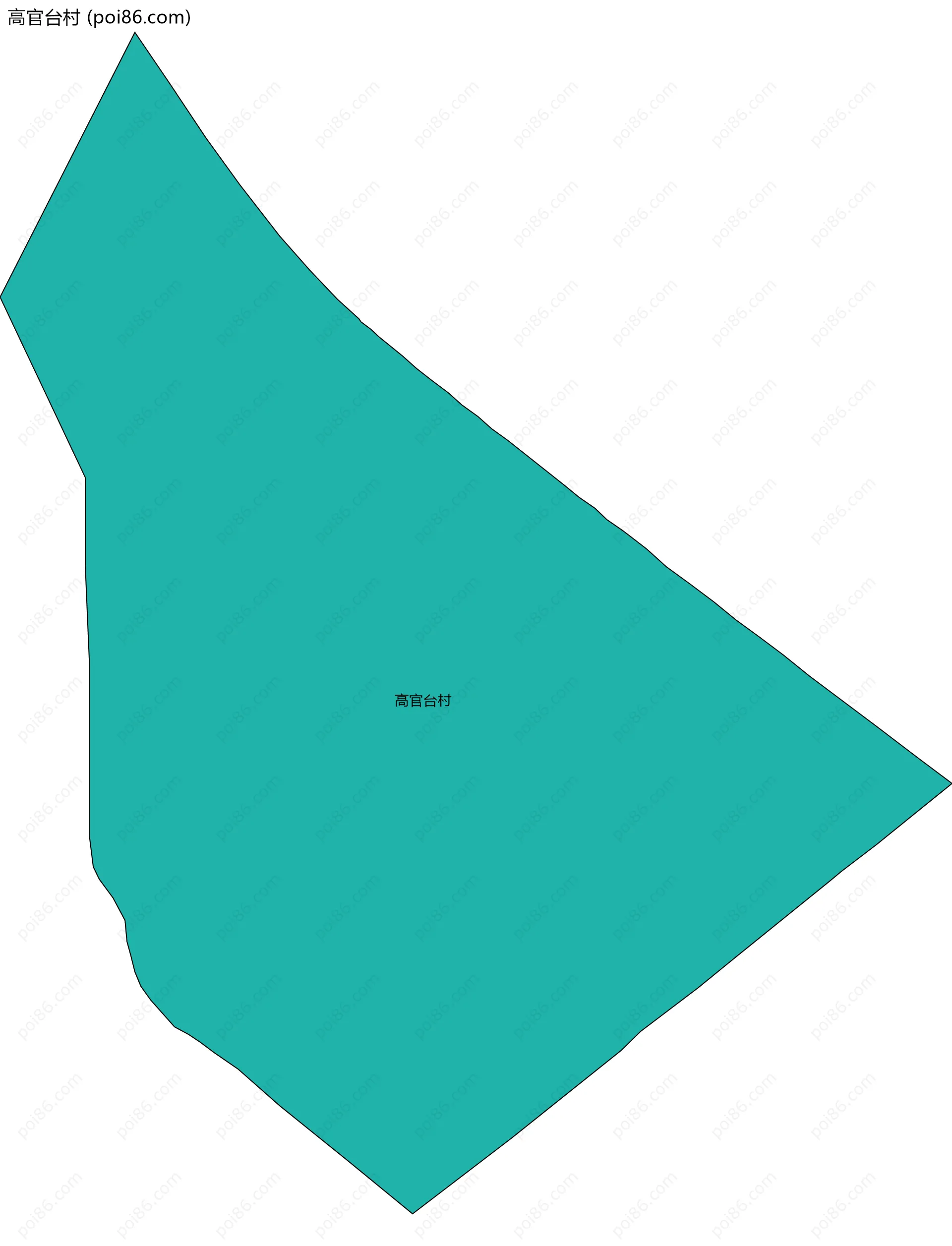 高官台村边界地图