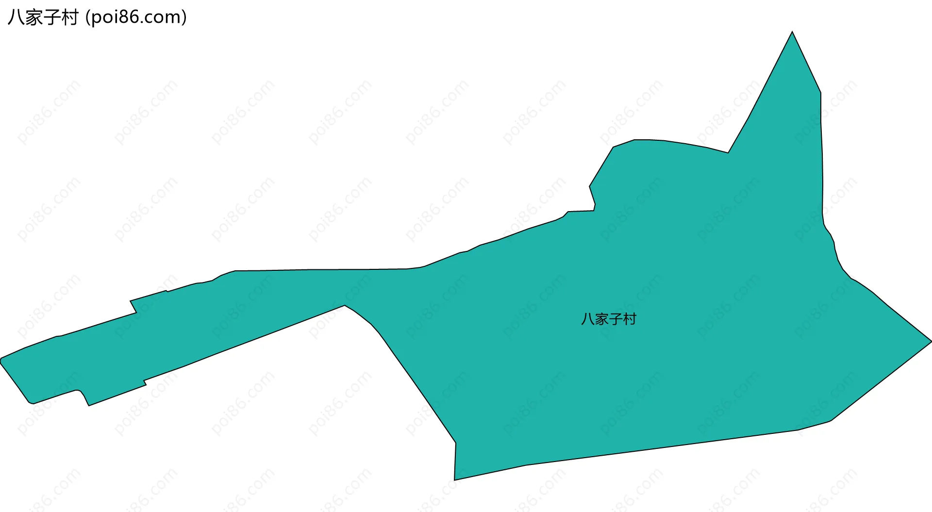 八家子村边界地图