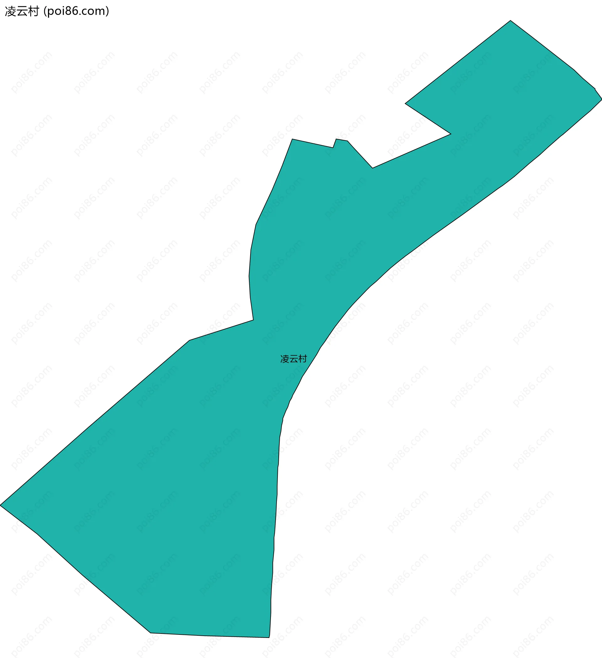 凌云村边界地图