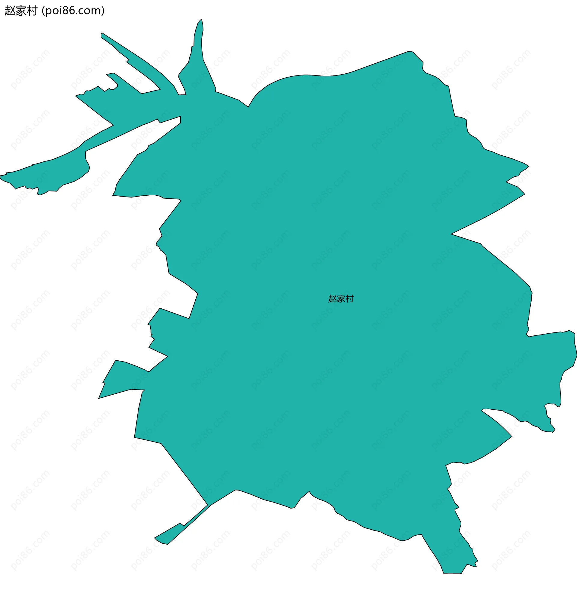赵家村边界地图