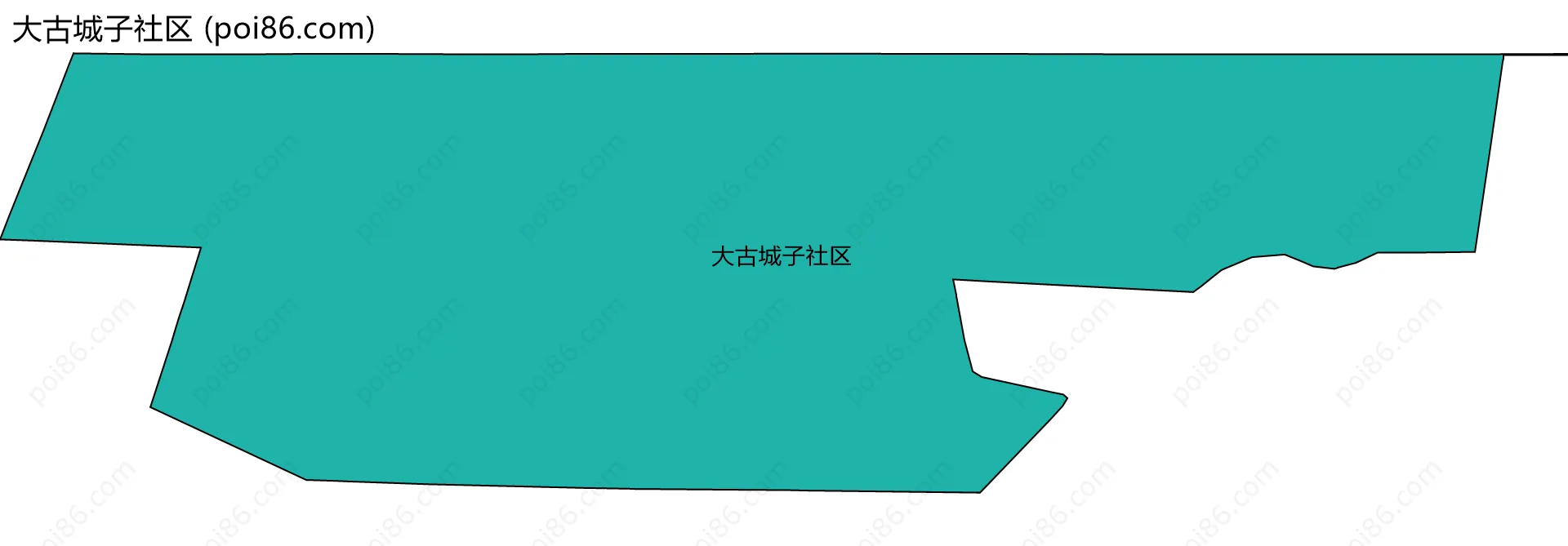 大古城子社区边界地图