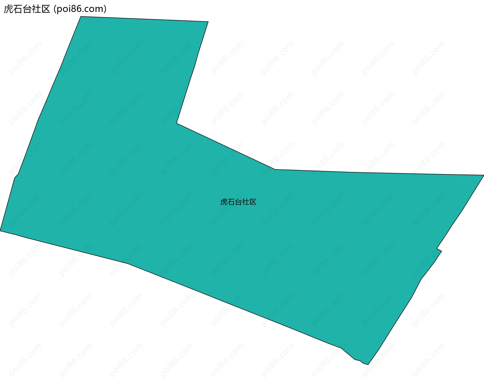 虎石台社区边界地图