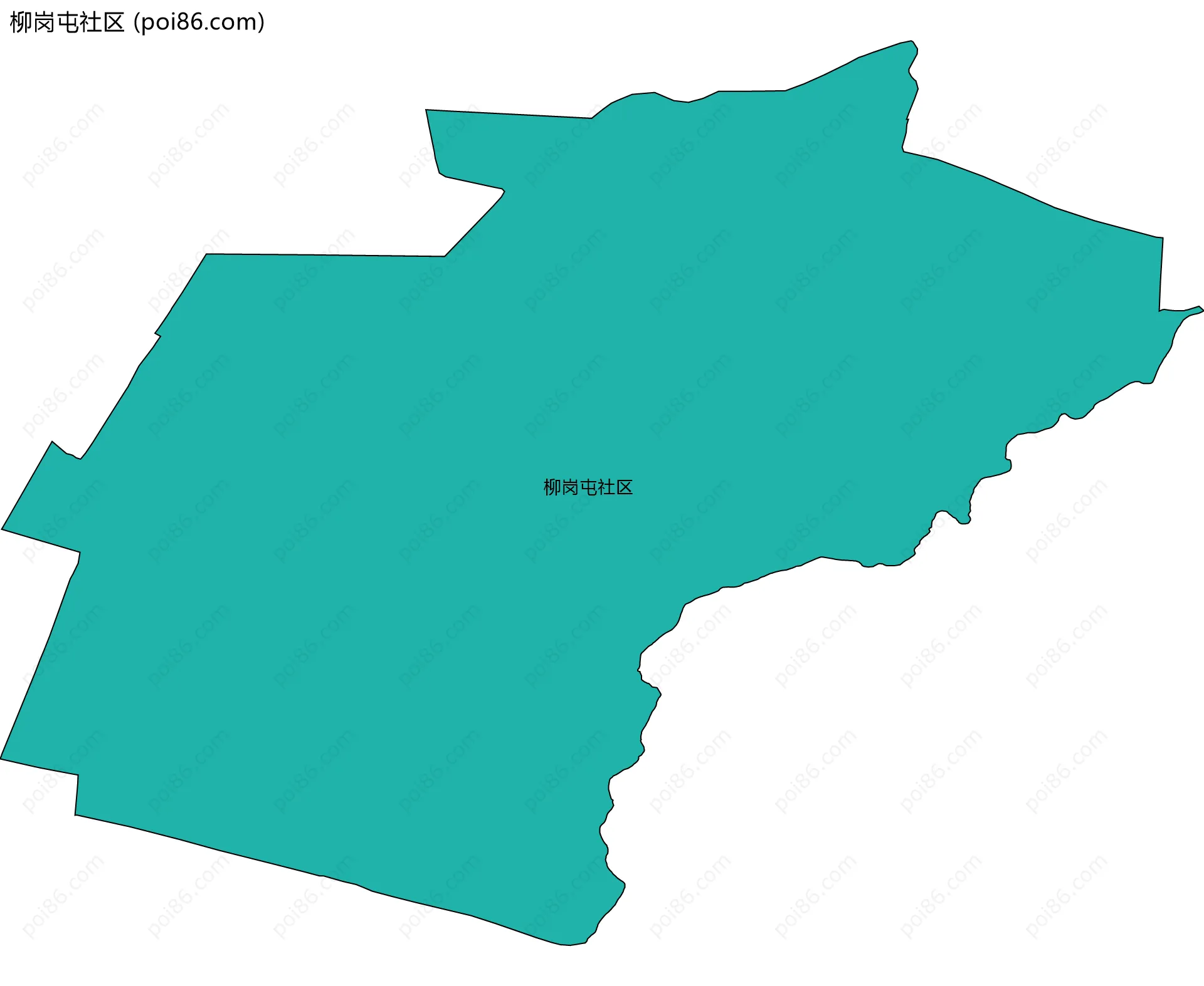 柳岗屯社区边界地图