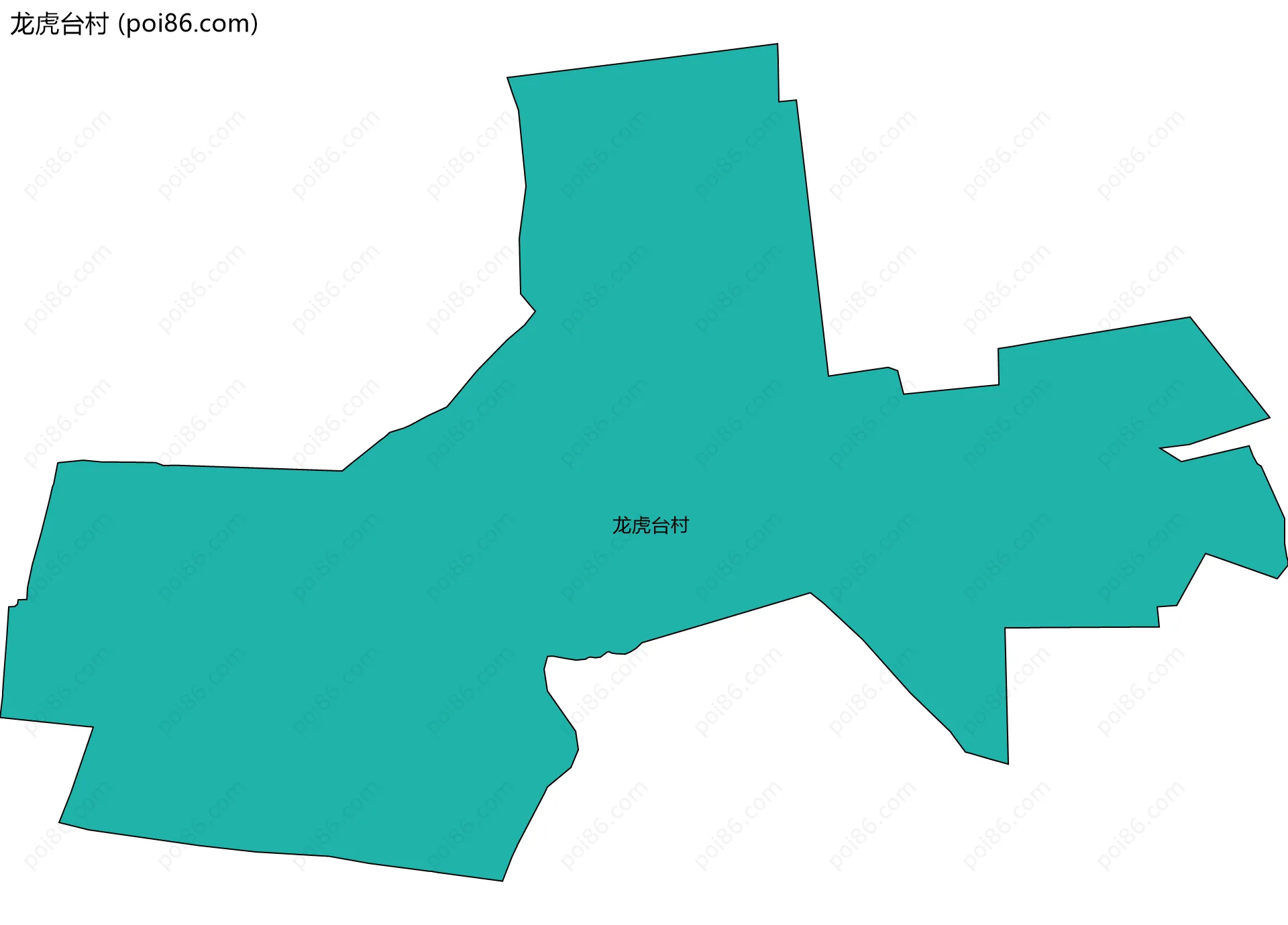 龙虎台村边界地图