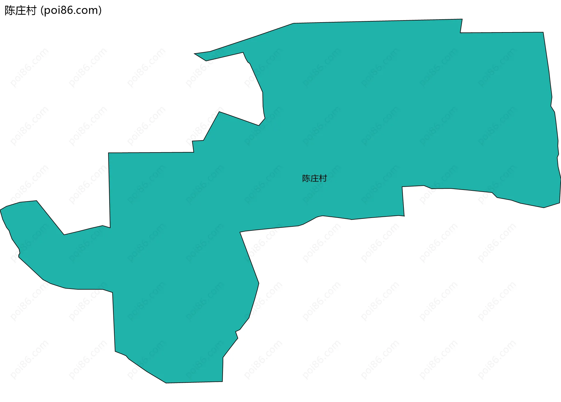 陈庄村边界地图