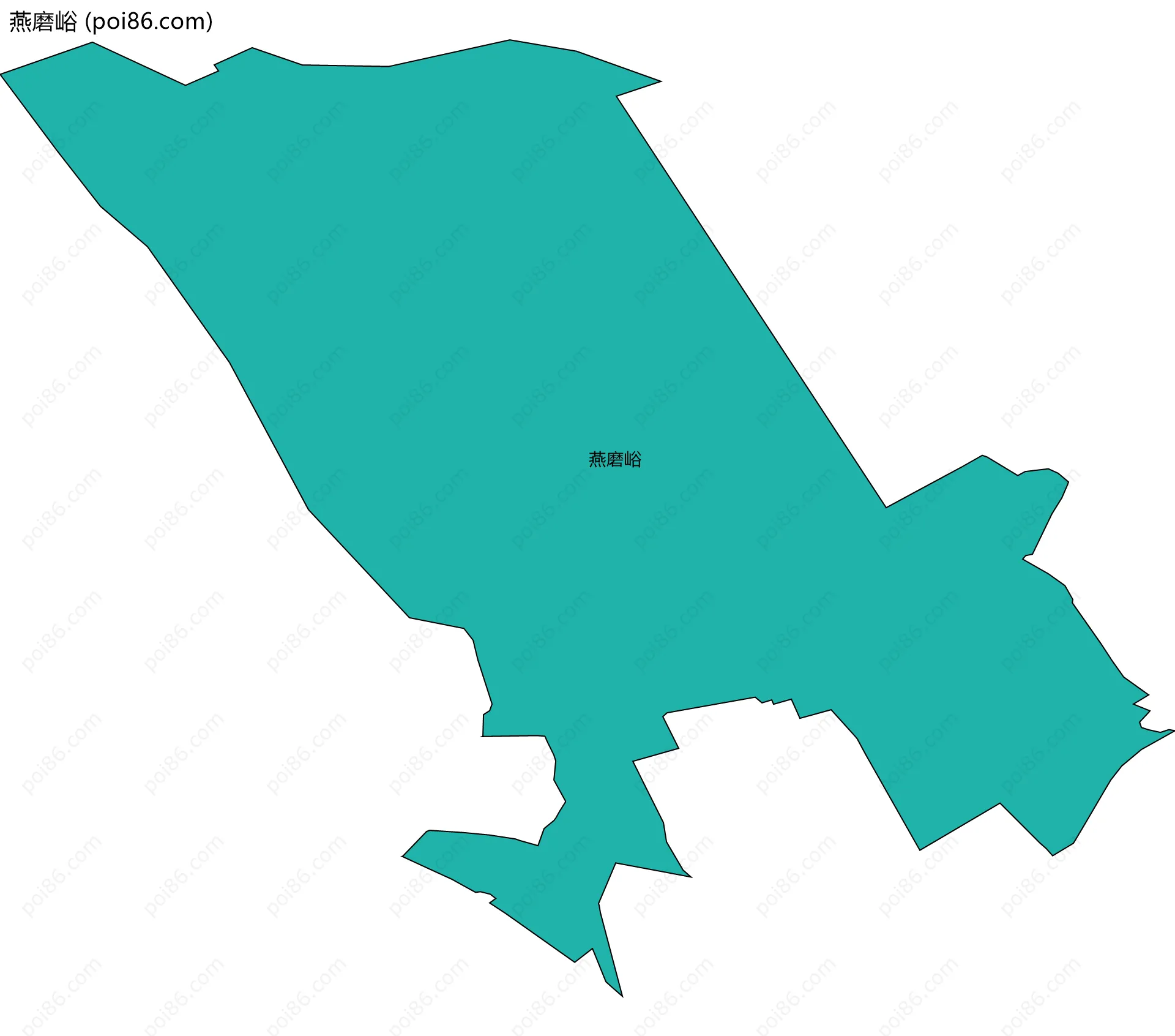 燕磨峪边界地图