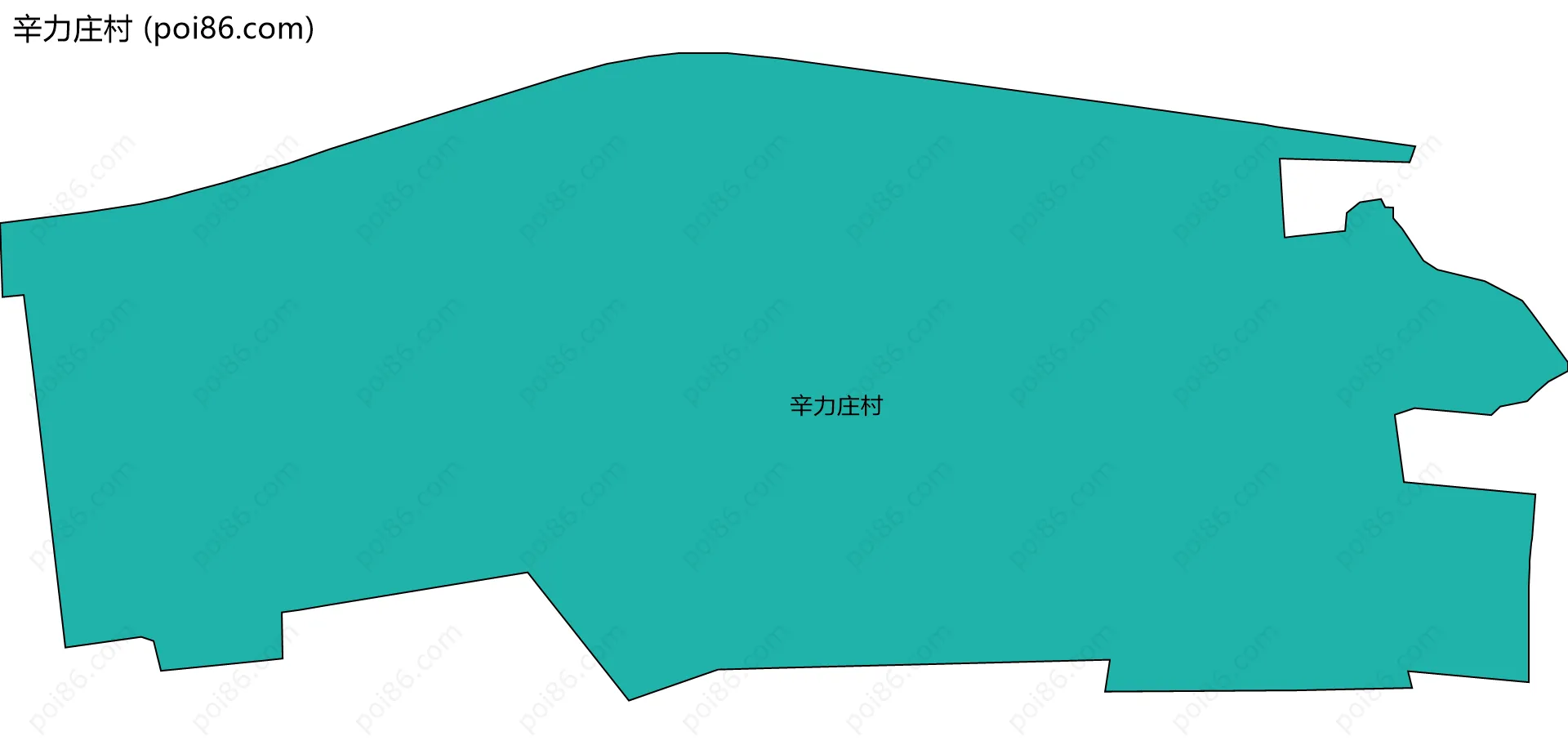 辛力庄村边界地图