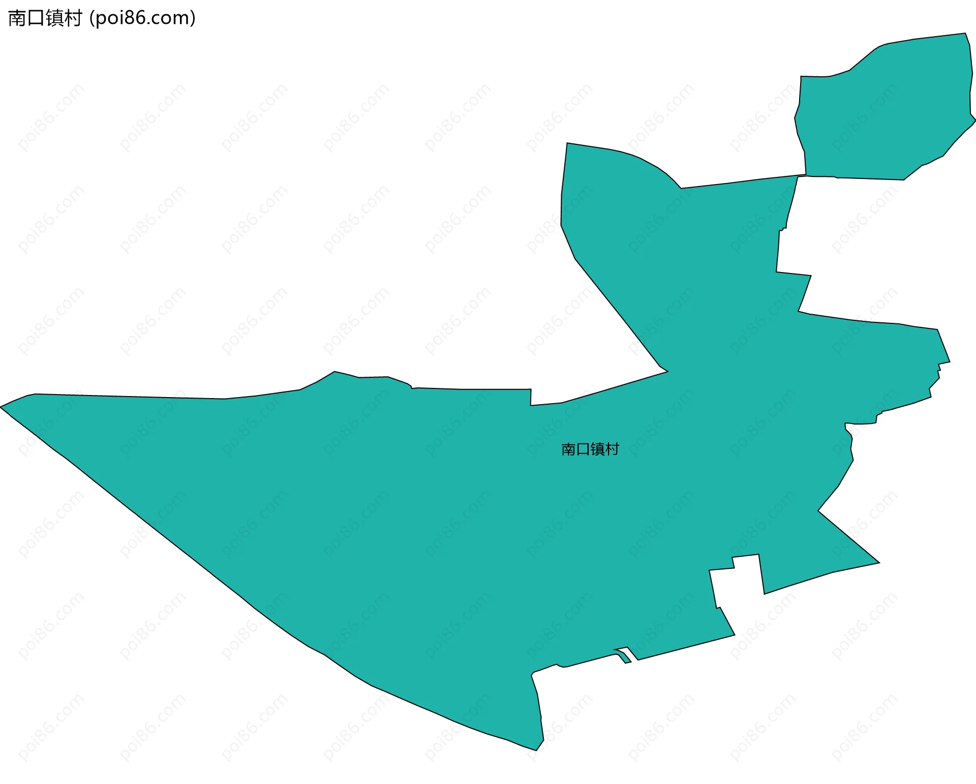 南口镇村边界地图