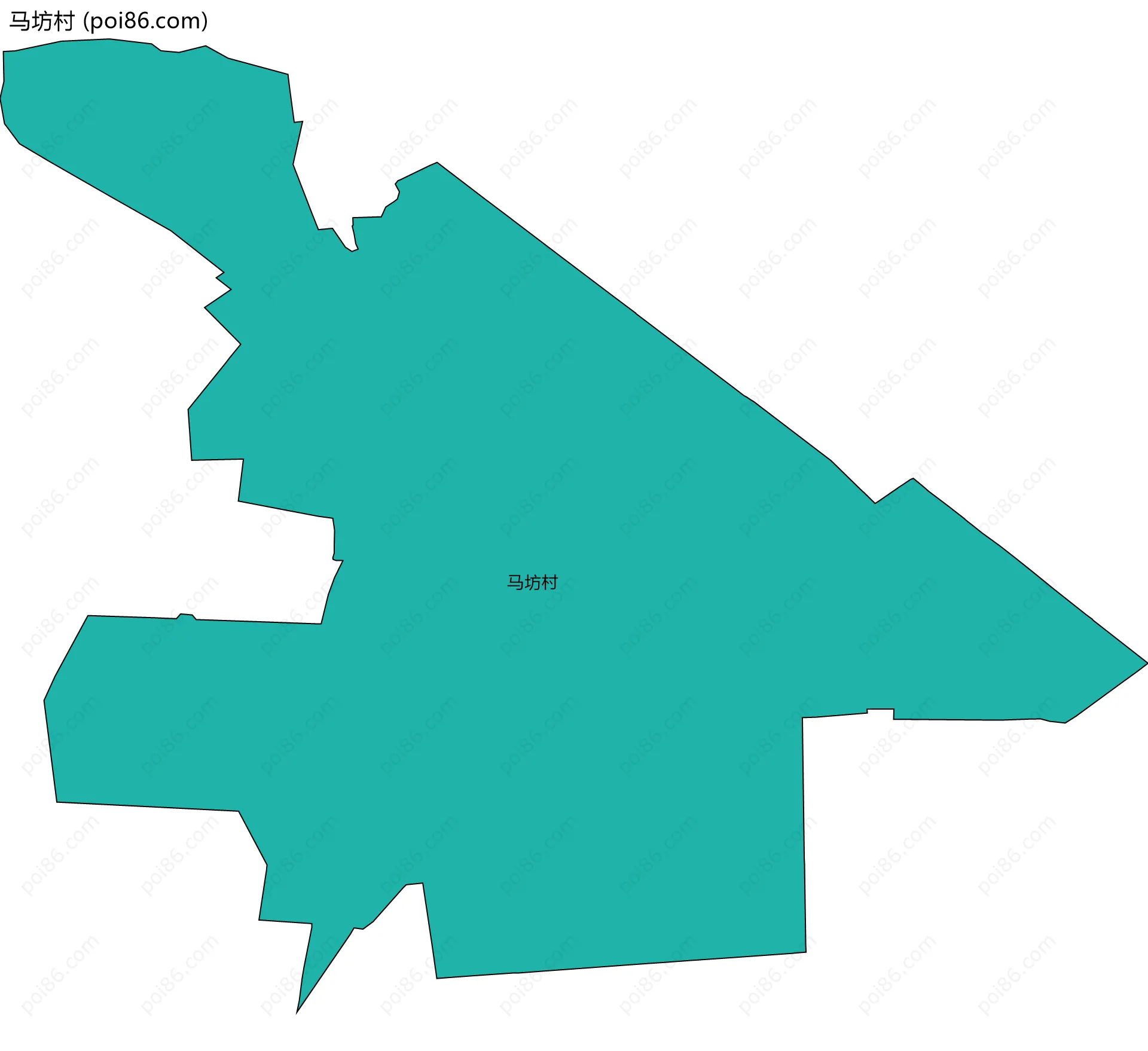 马坊村边界地图