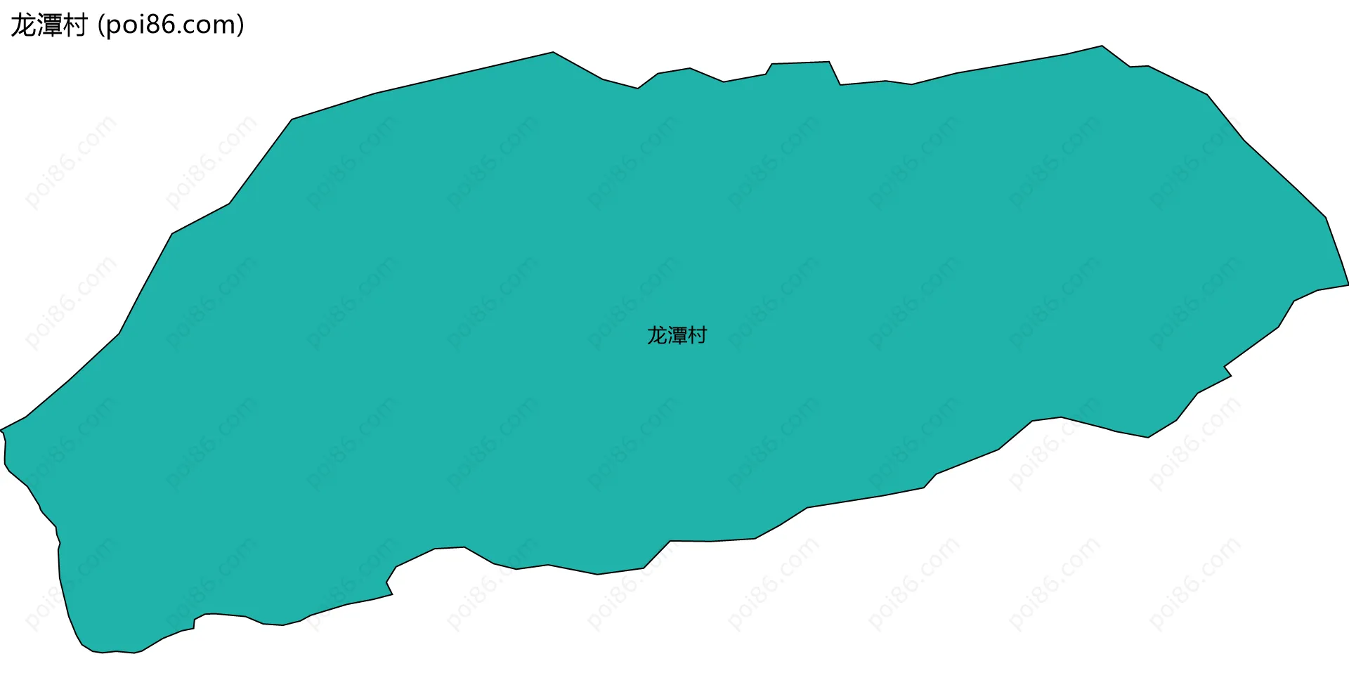 龙潭村边界地图