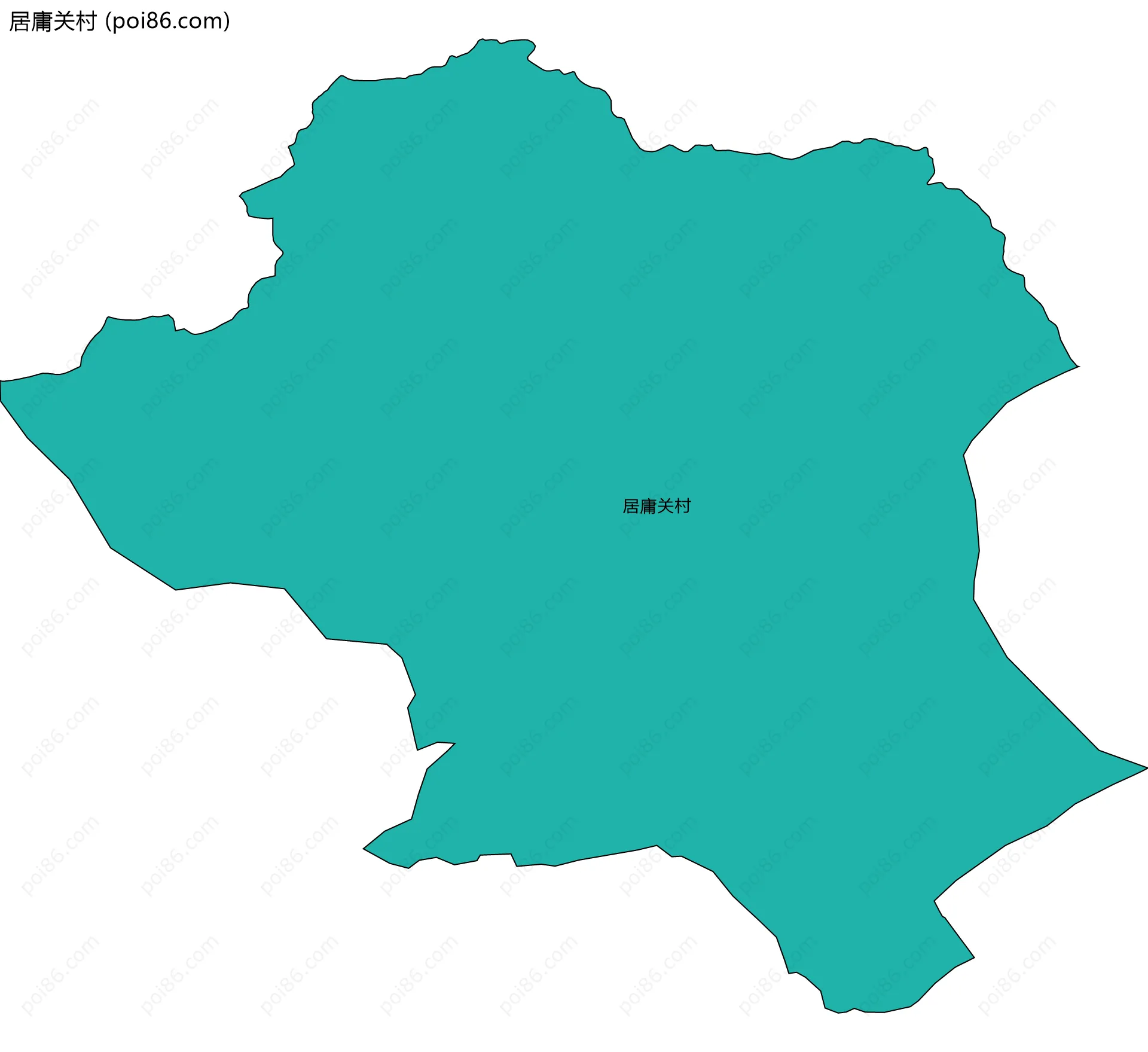 居庸关村边界地图