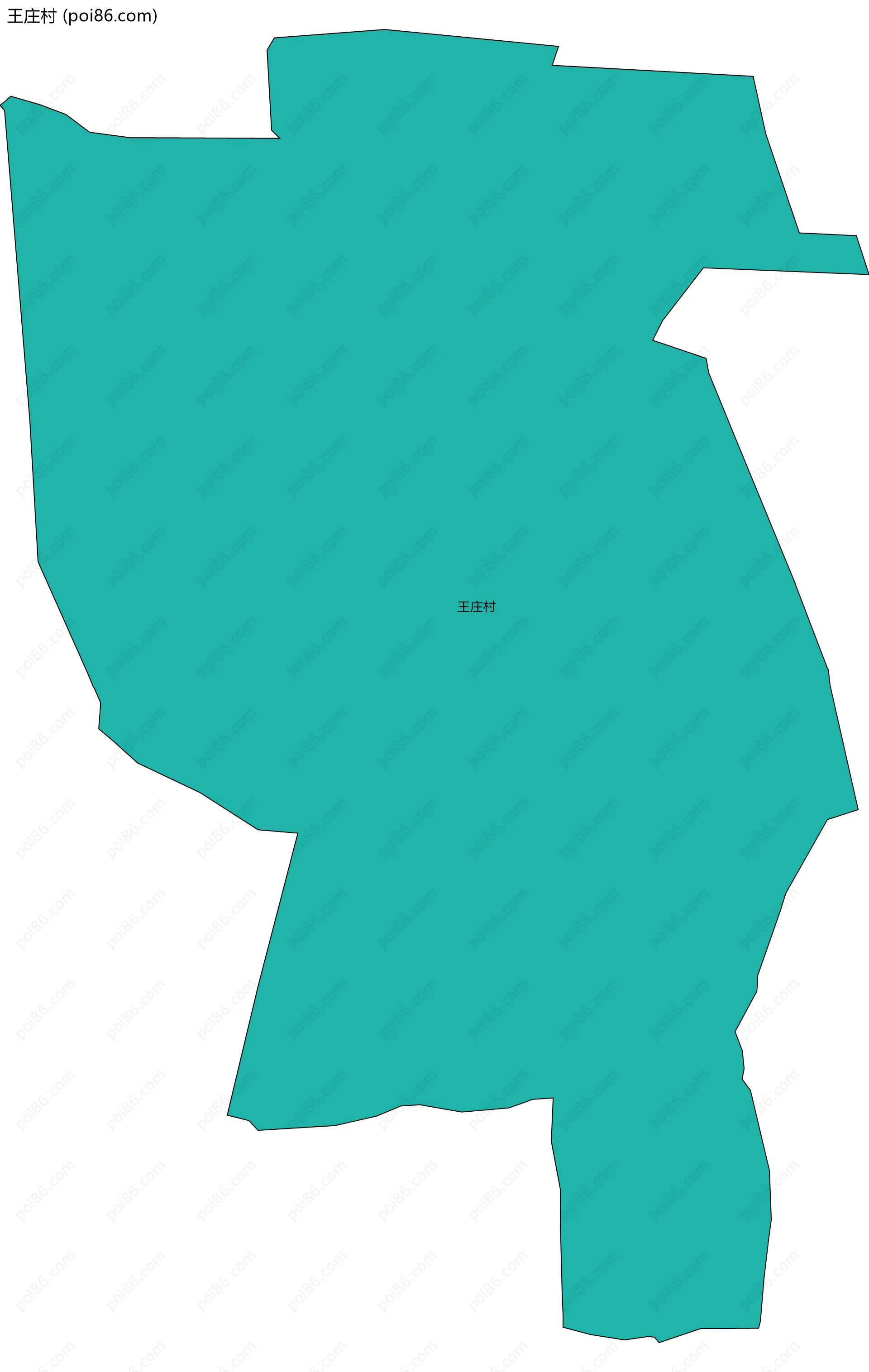 王庄村边界地图