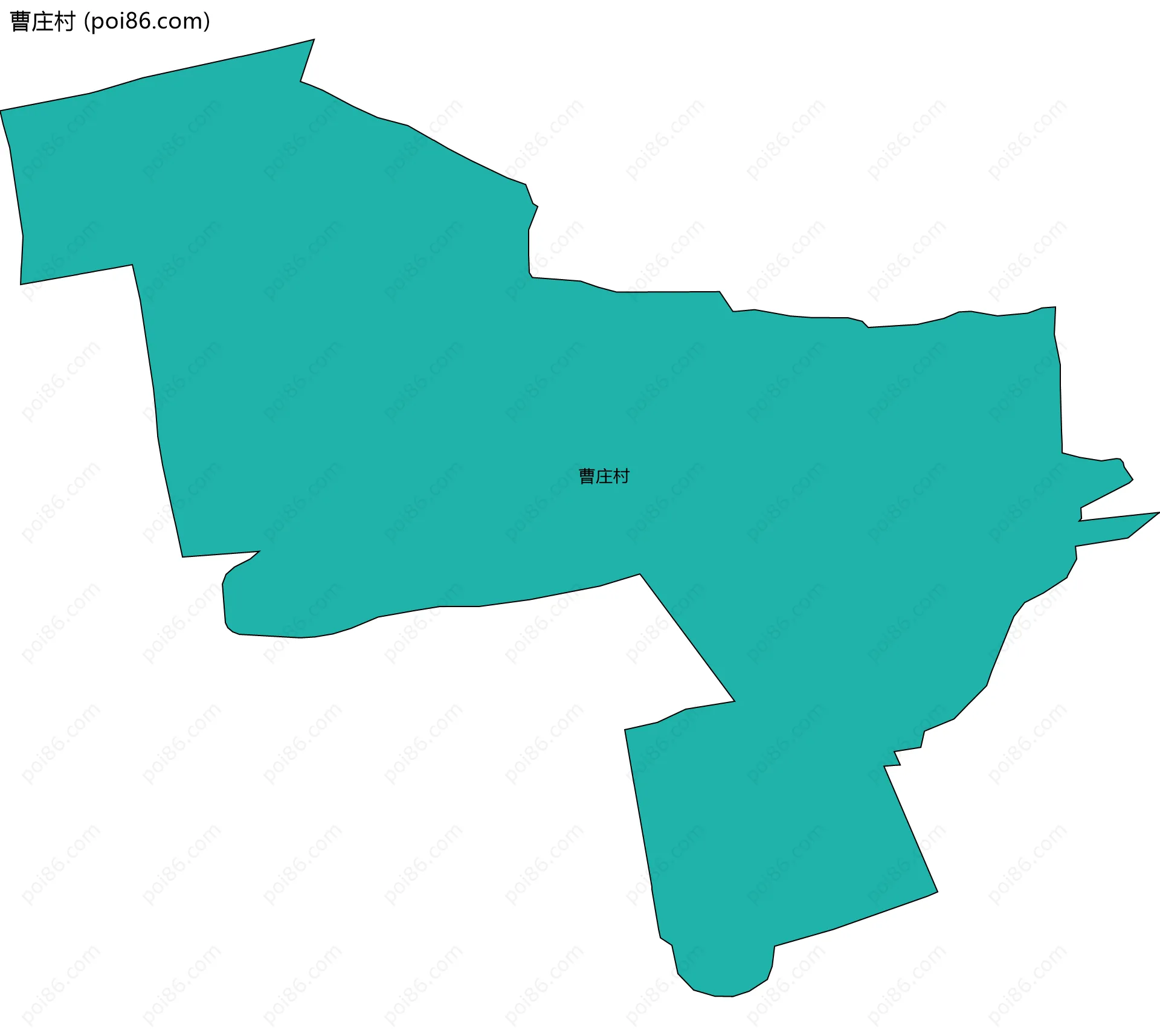 曹庄村边界地图