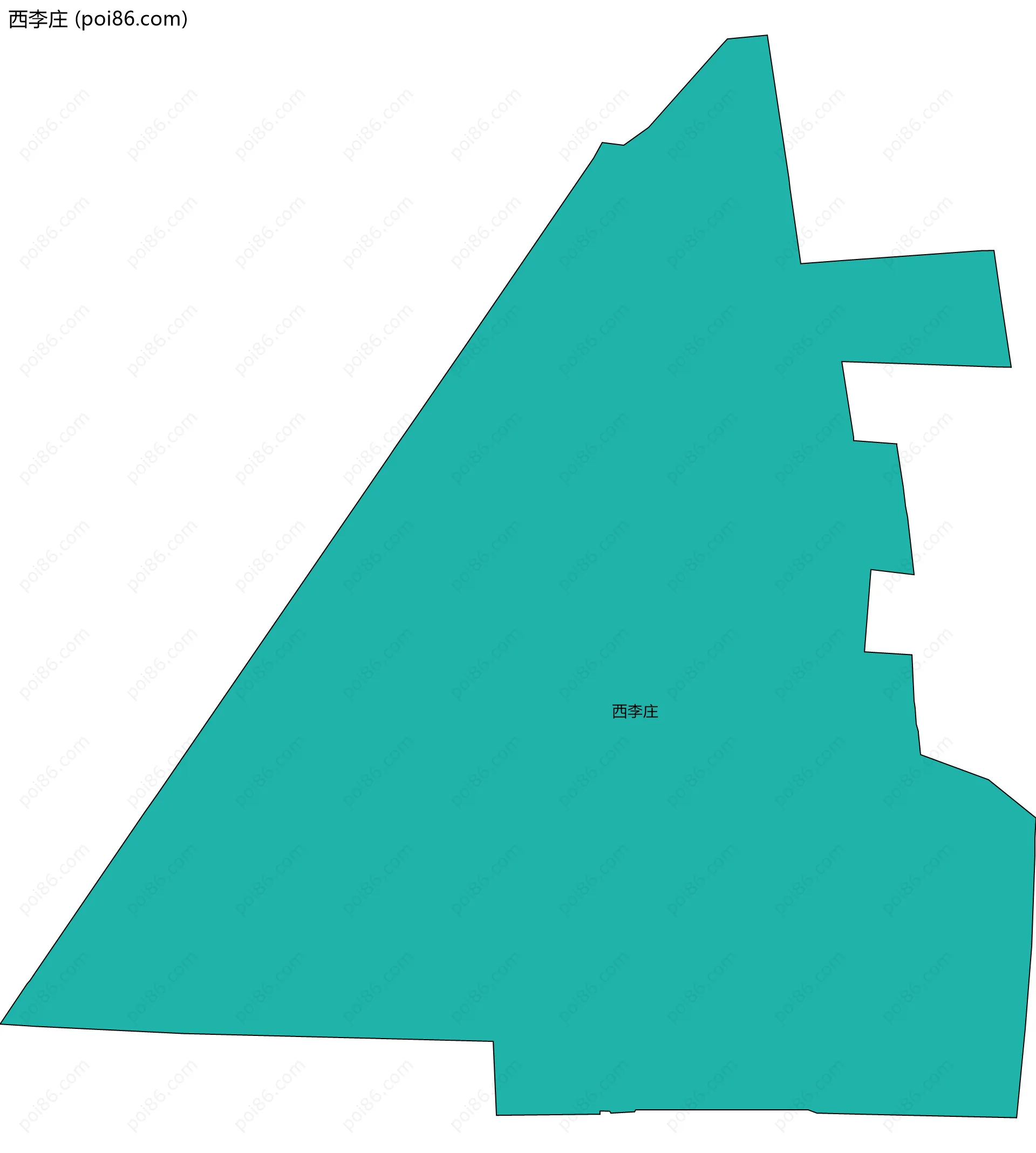 西李庄边界地图