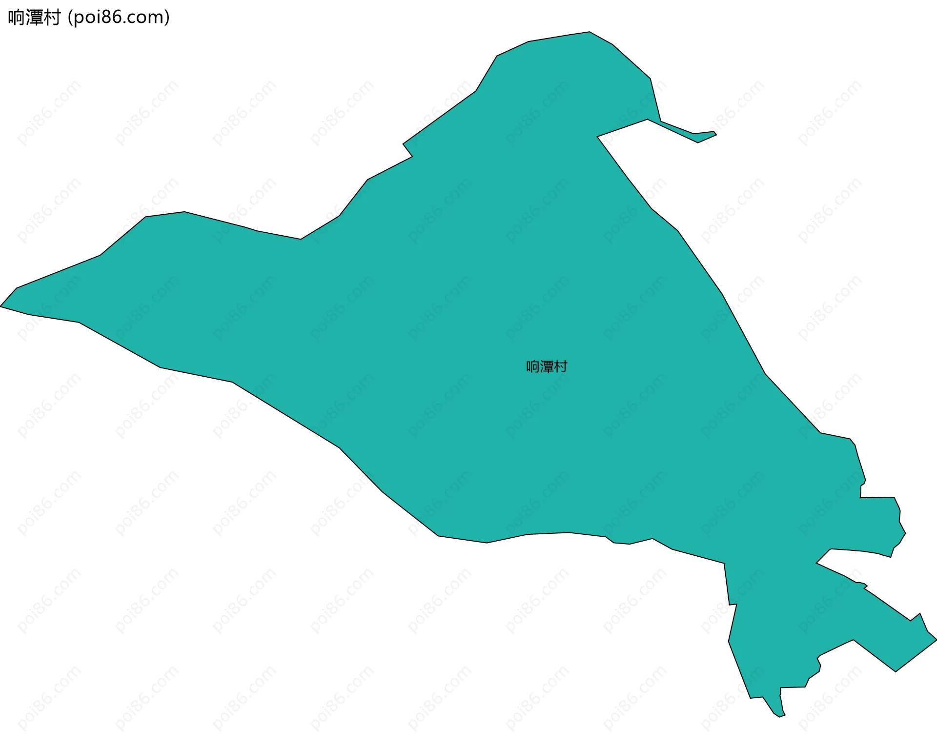 响潭村边界地图