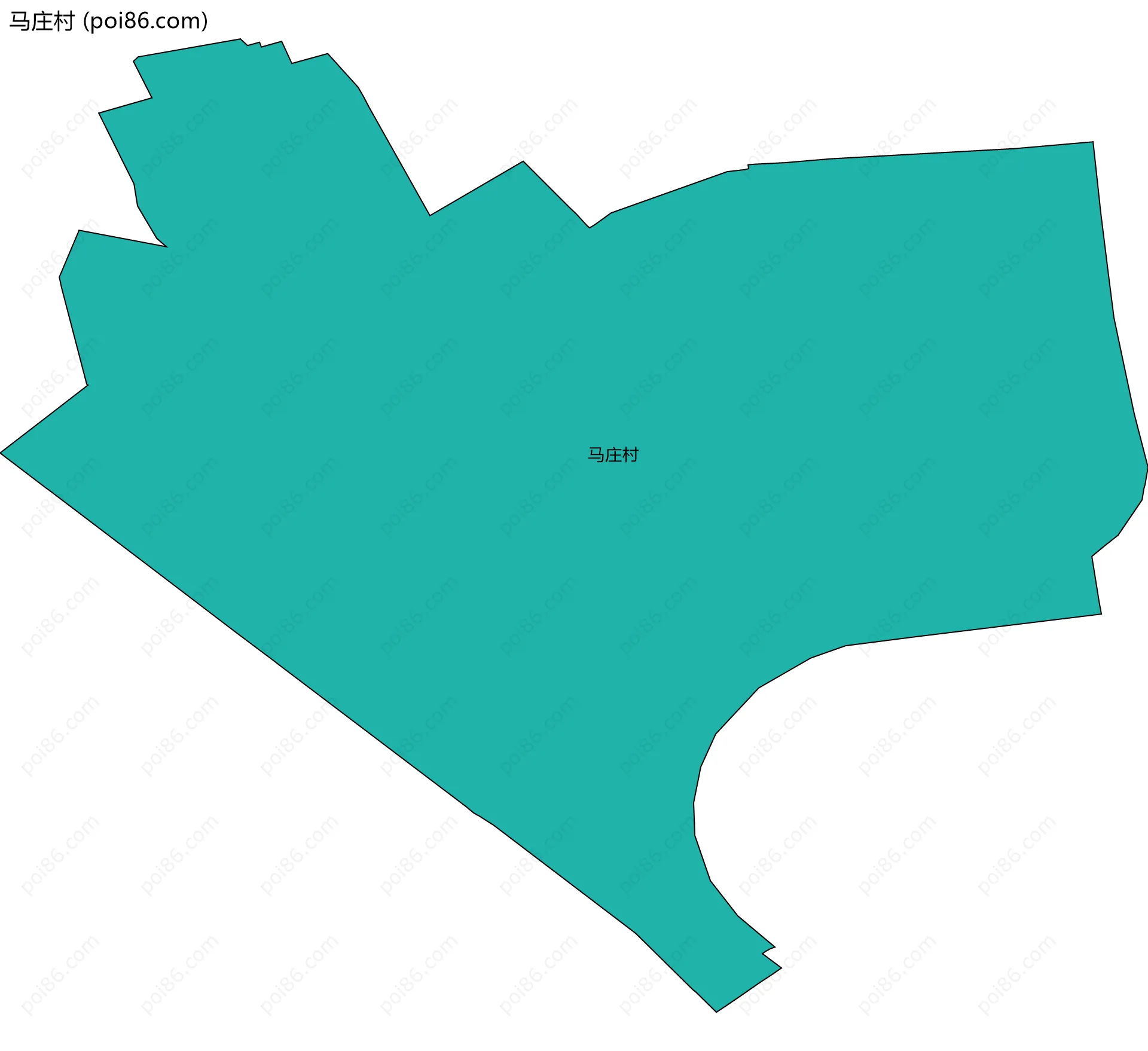马庄村边界地图
