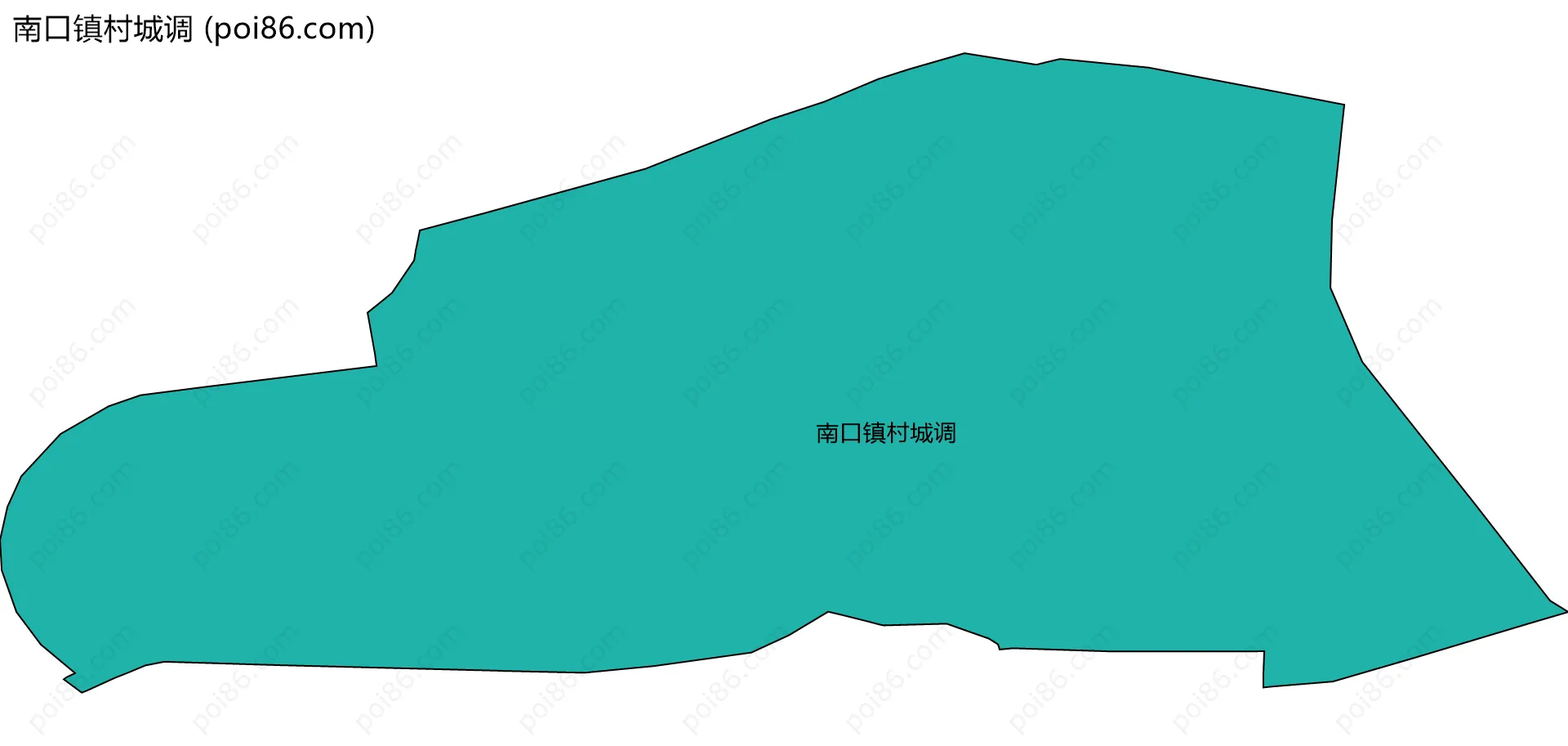 南口镇村城调边界地图