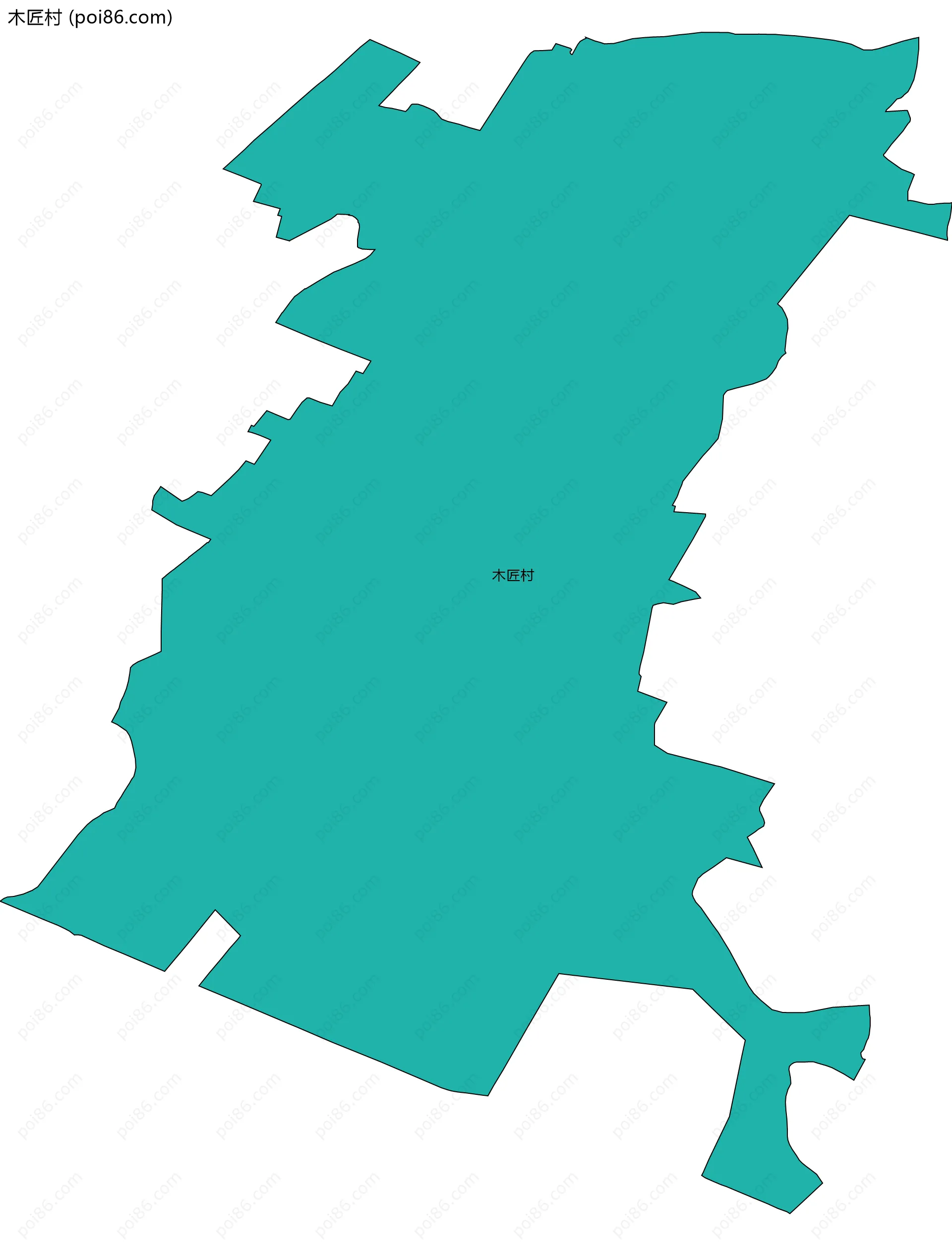 木匠村边界地图