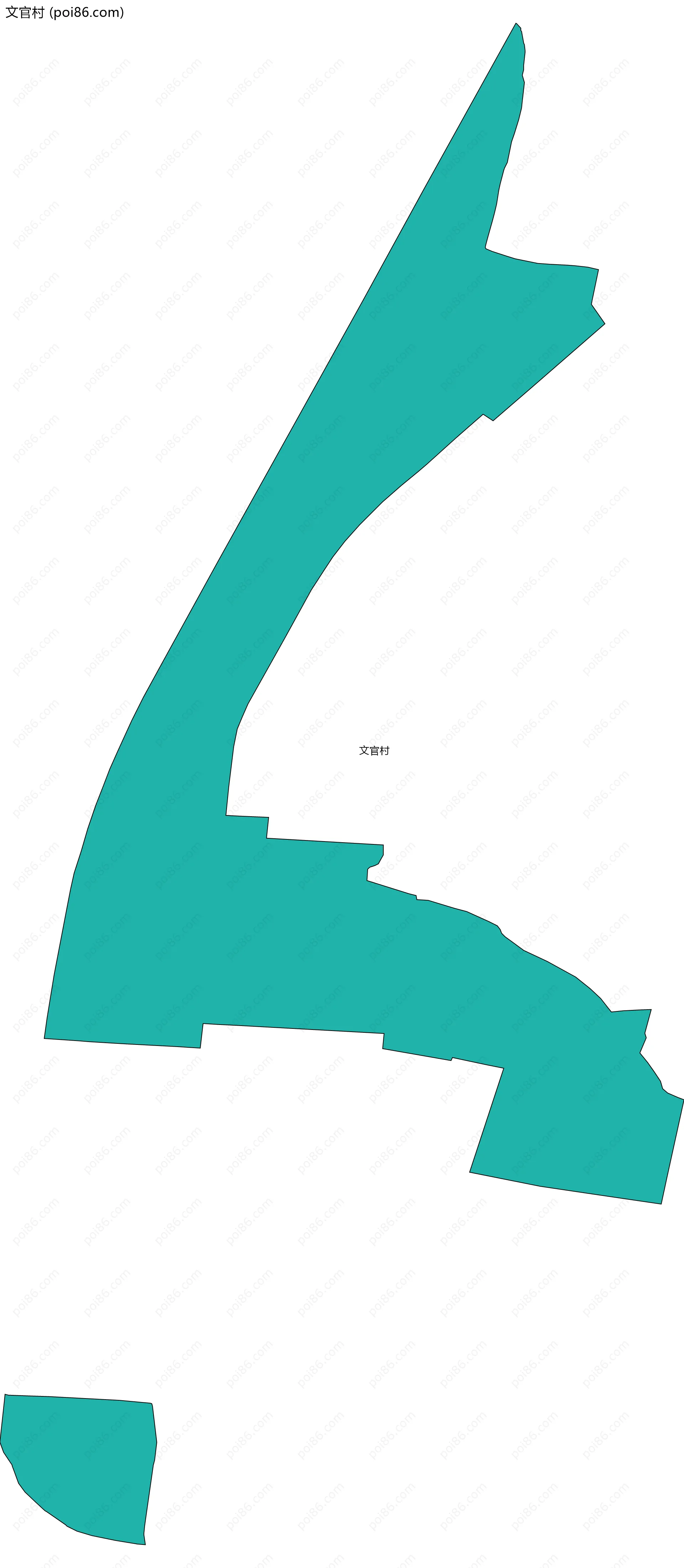 文官村边界地图