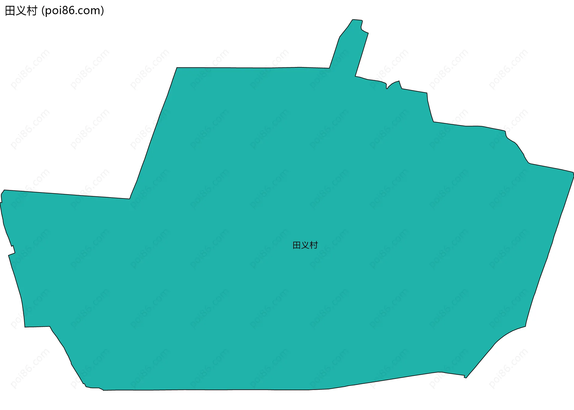 田义村边界地图