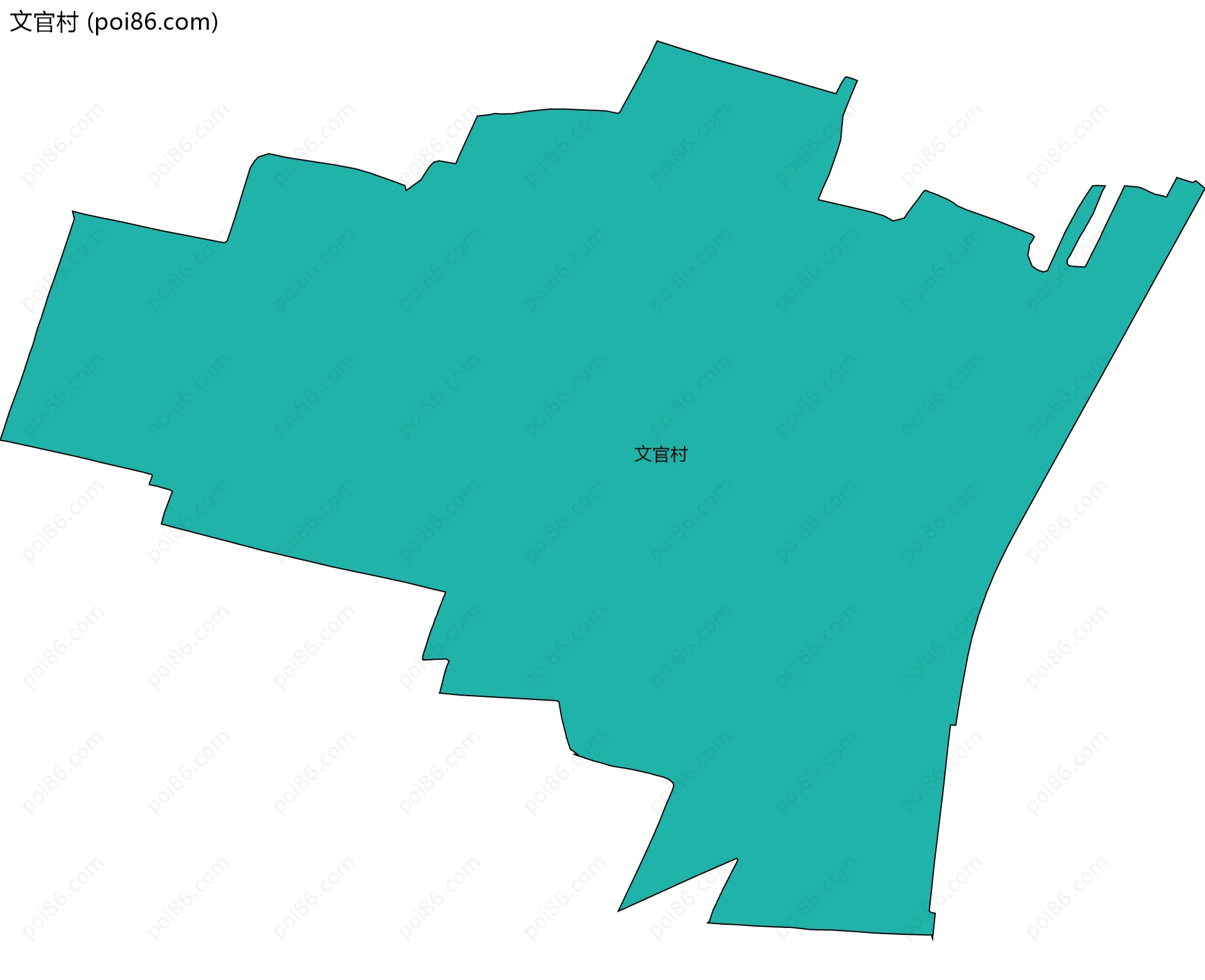 文官村边界地图