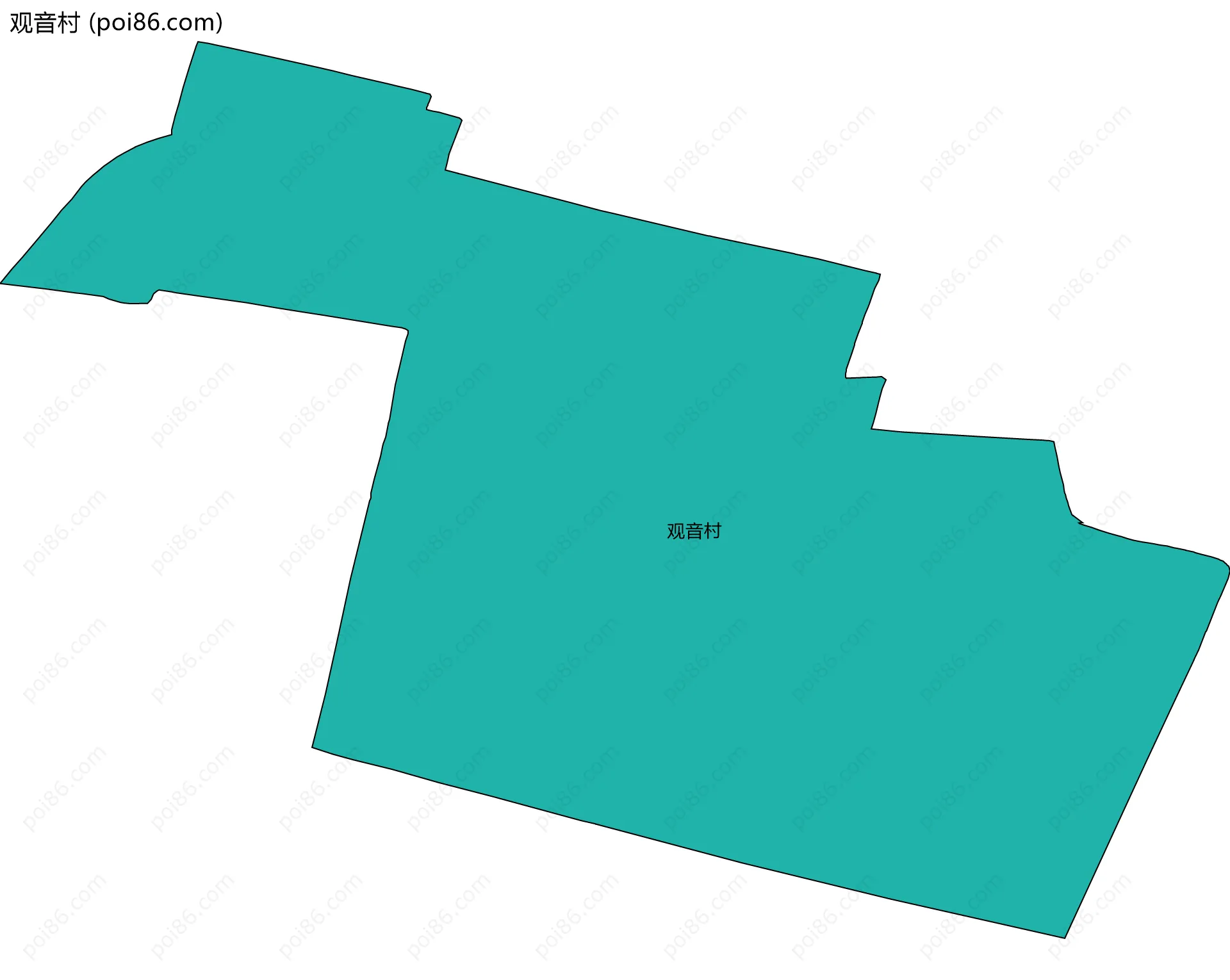 观音村边界地图