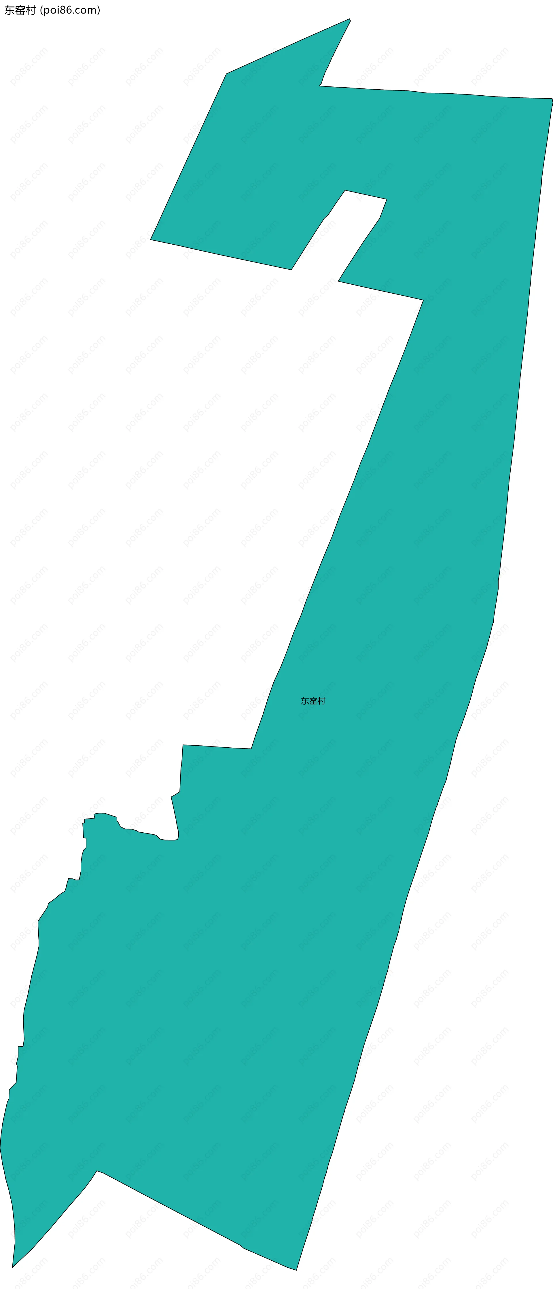 东窑村边界地图