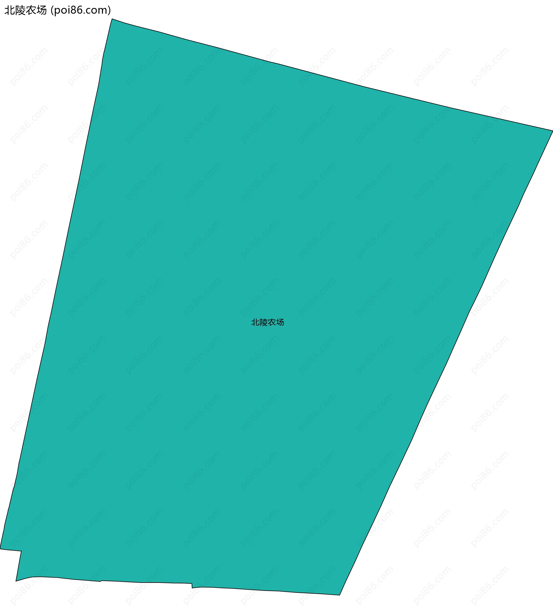 北陵农场边界地图