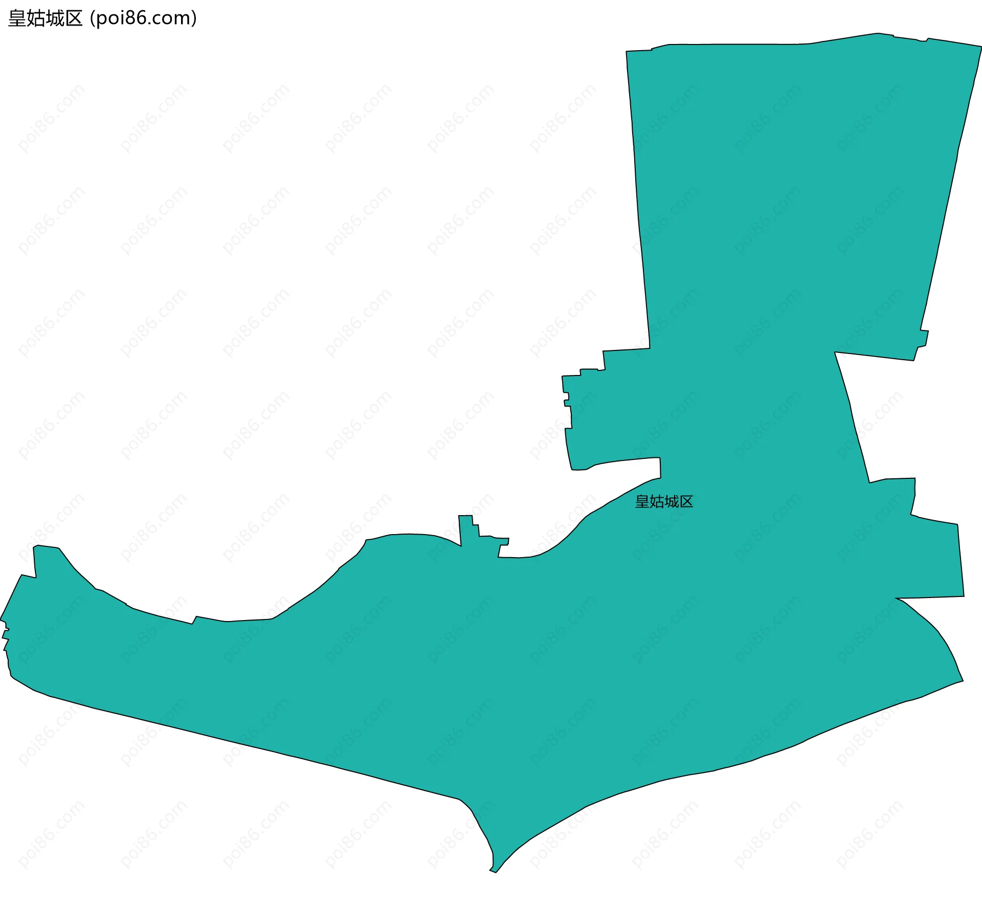 皇姑城区边界地图