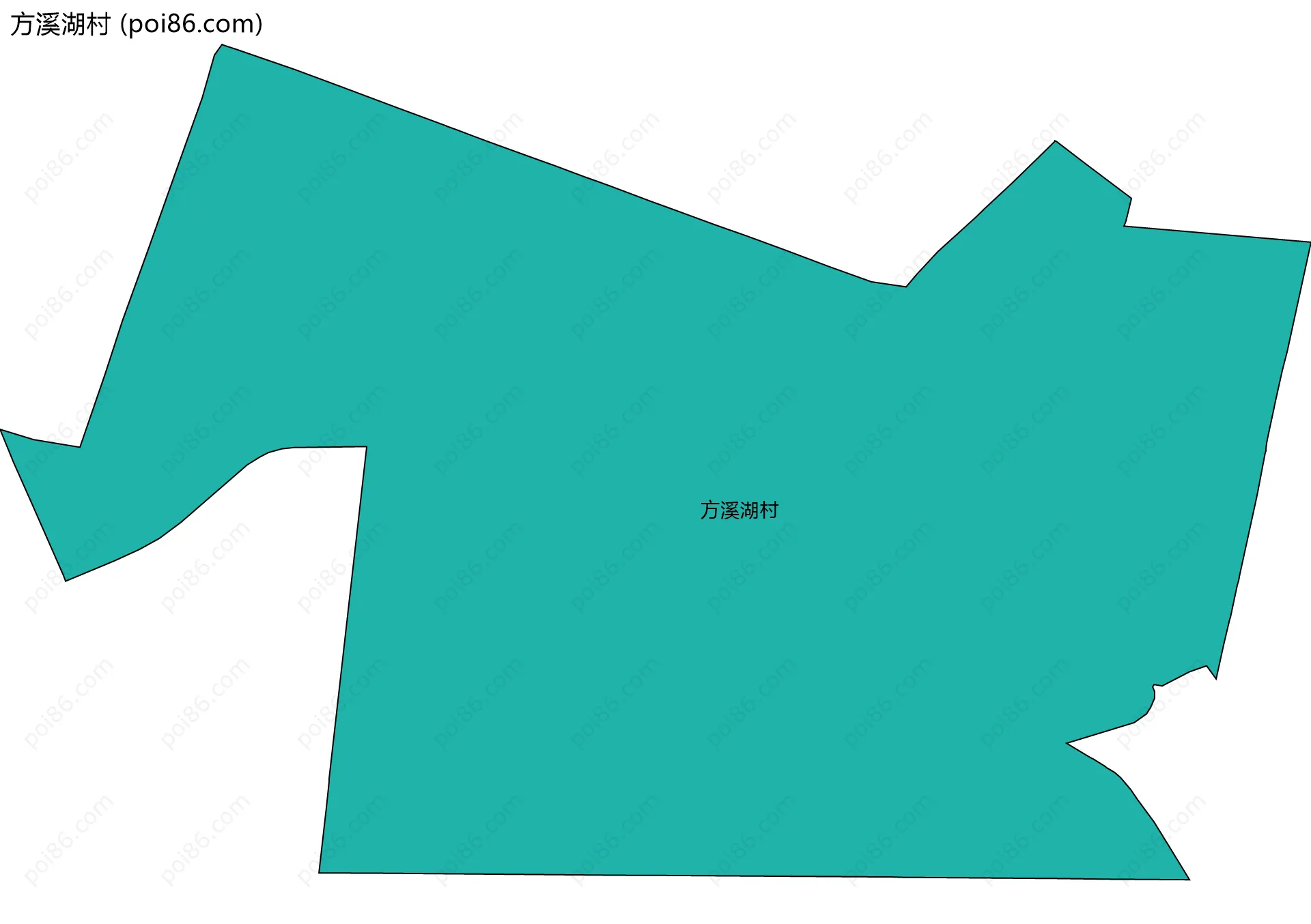 方溪湖村边界地图