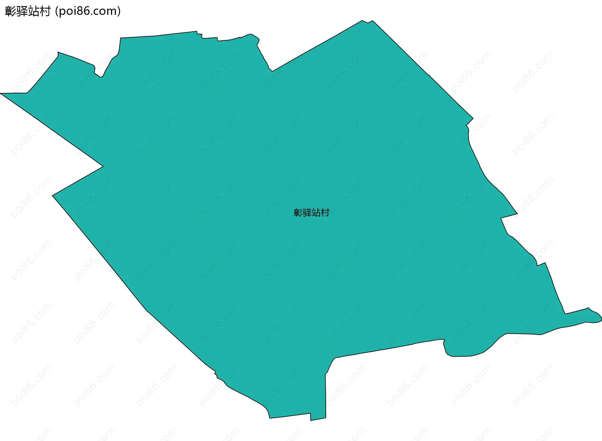 彰驿站村边界地图