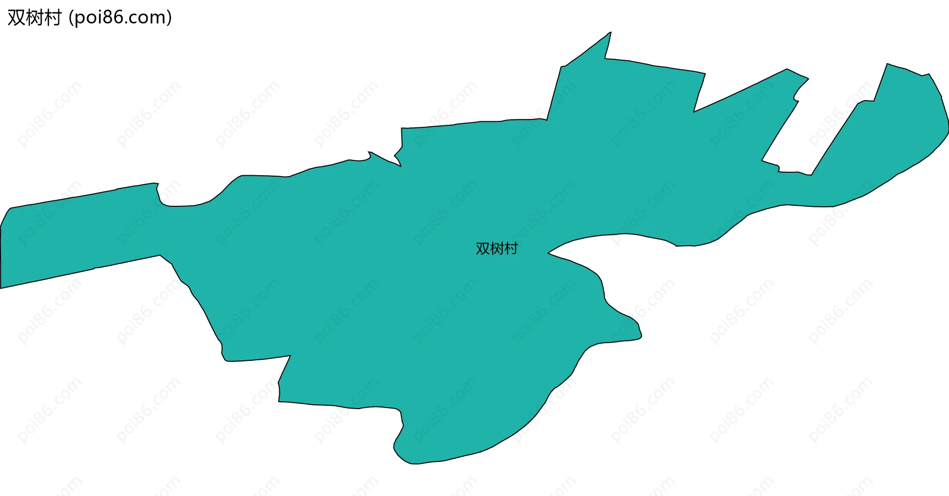 双树村边界地图