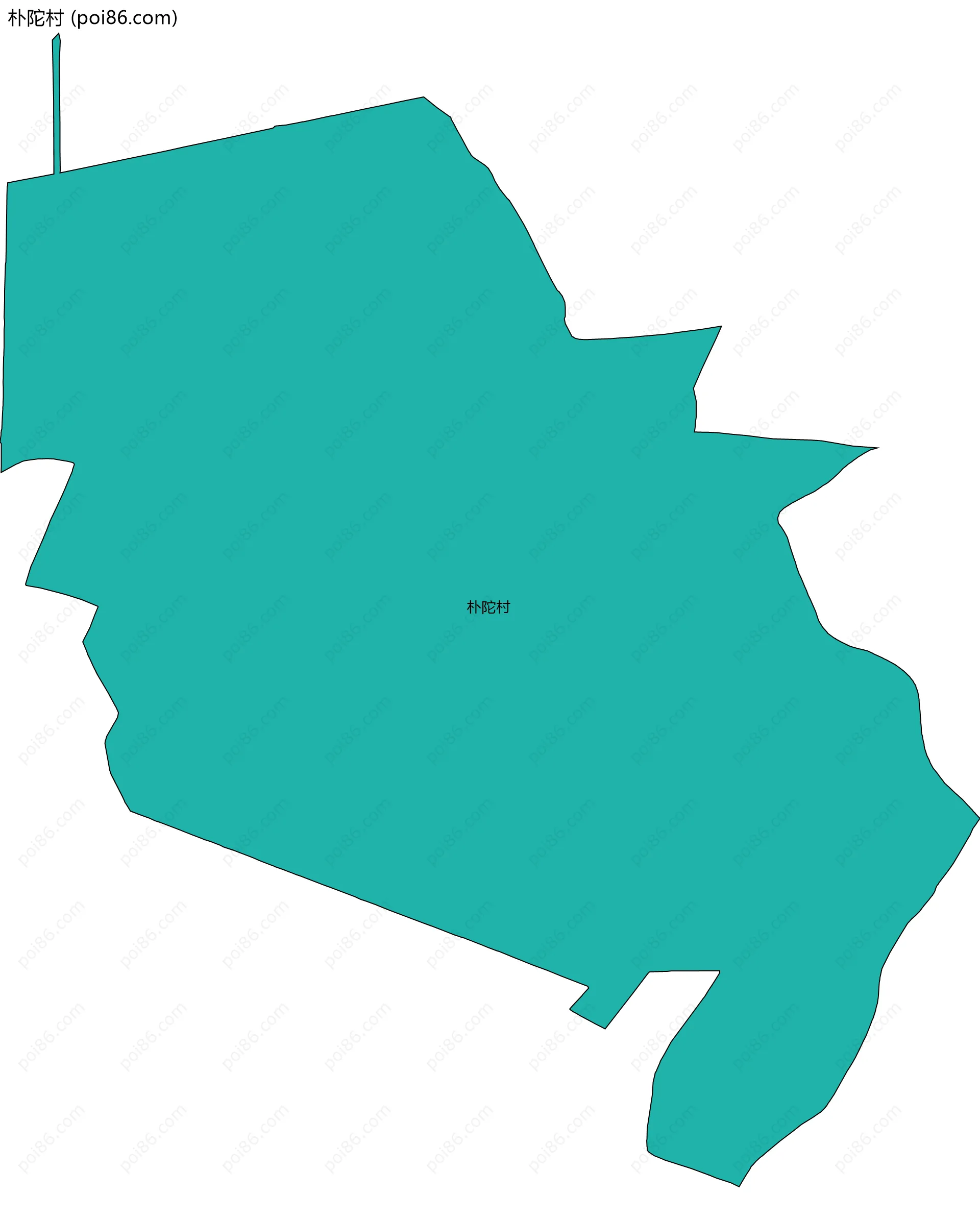 朴陀村边界地图