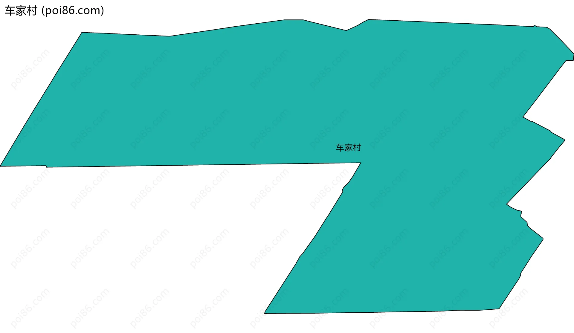 车家村边界地图