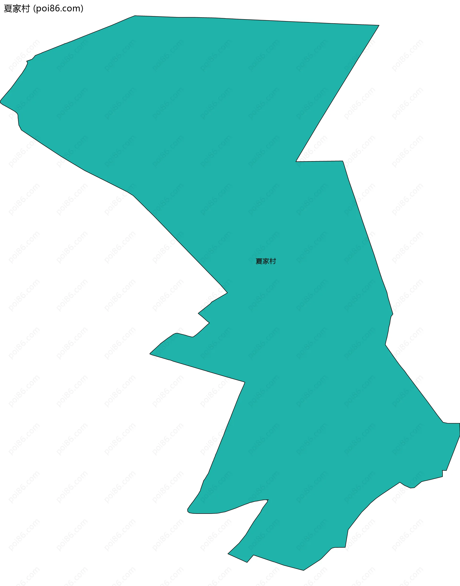 夏家村边界地图