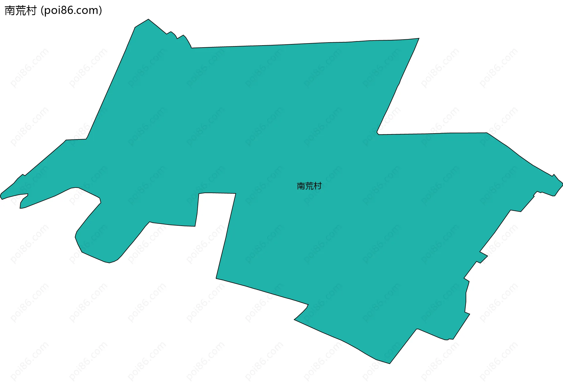 南荒村边界地图