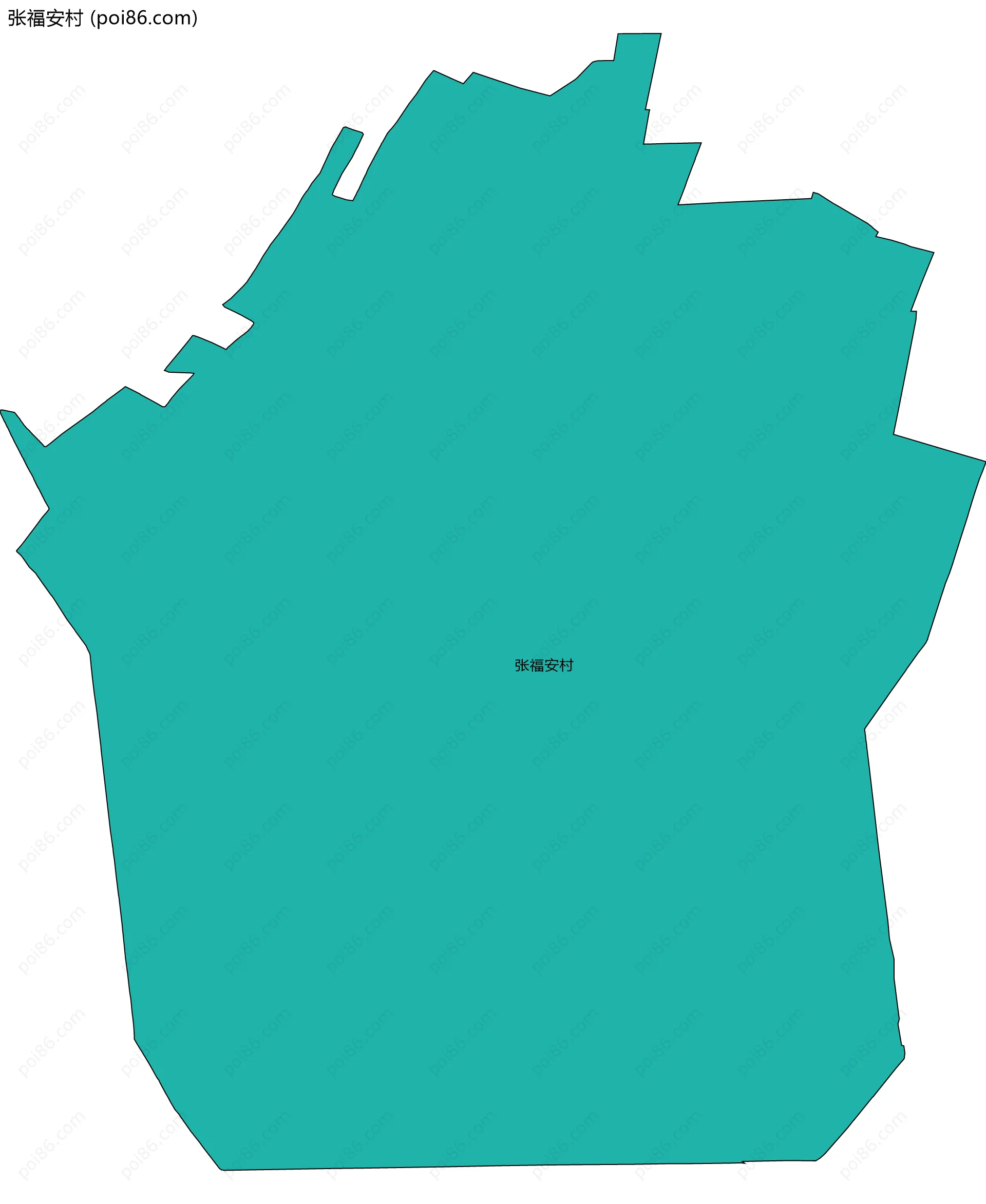 张福安村边界地图