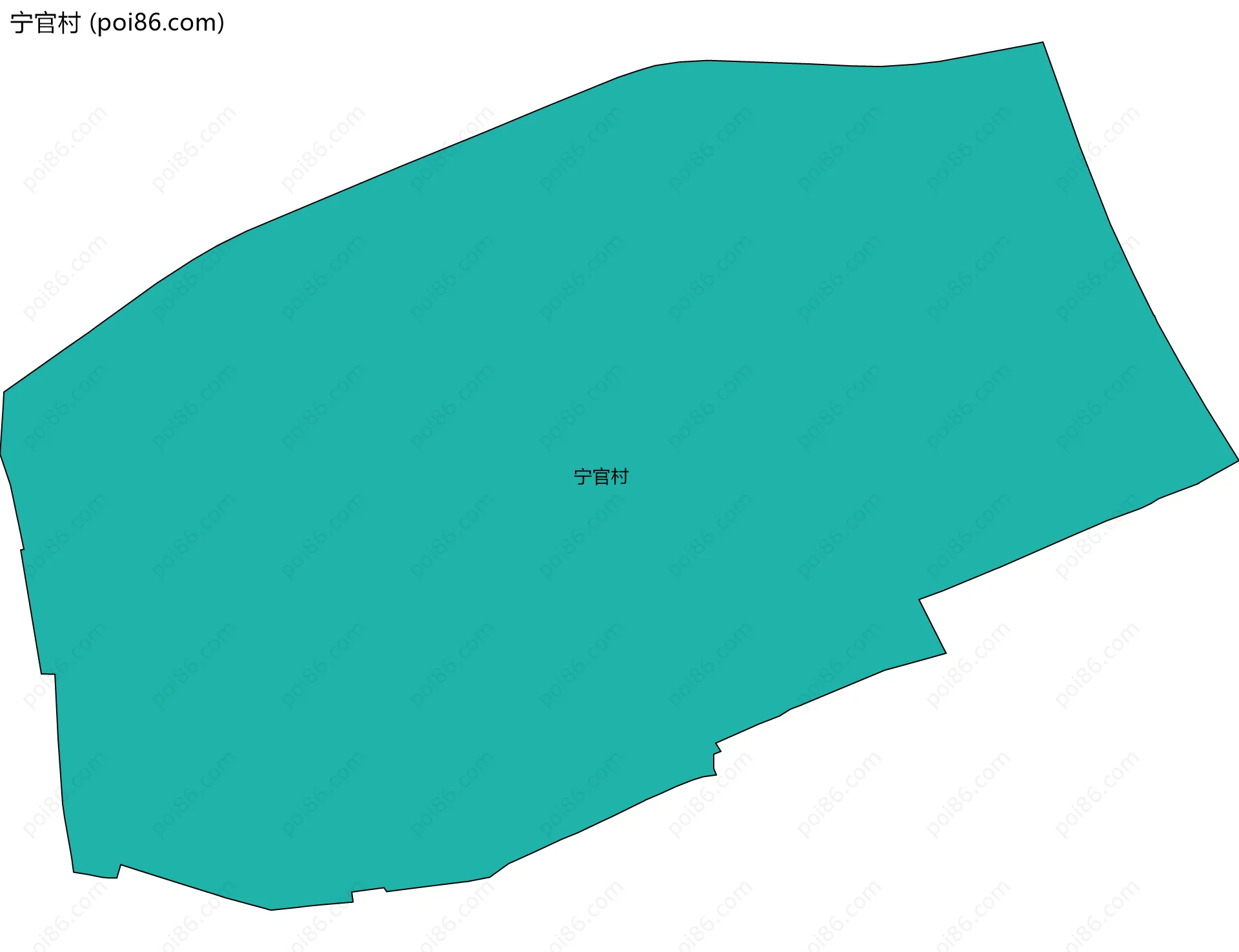 宁官村边界地图