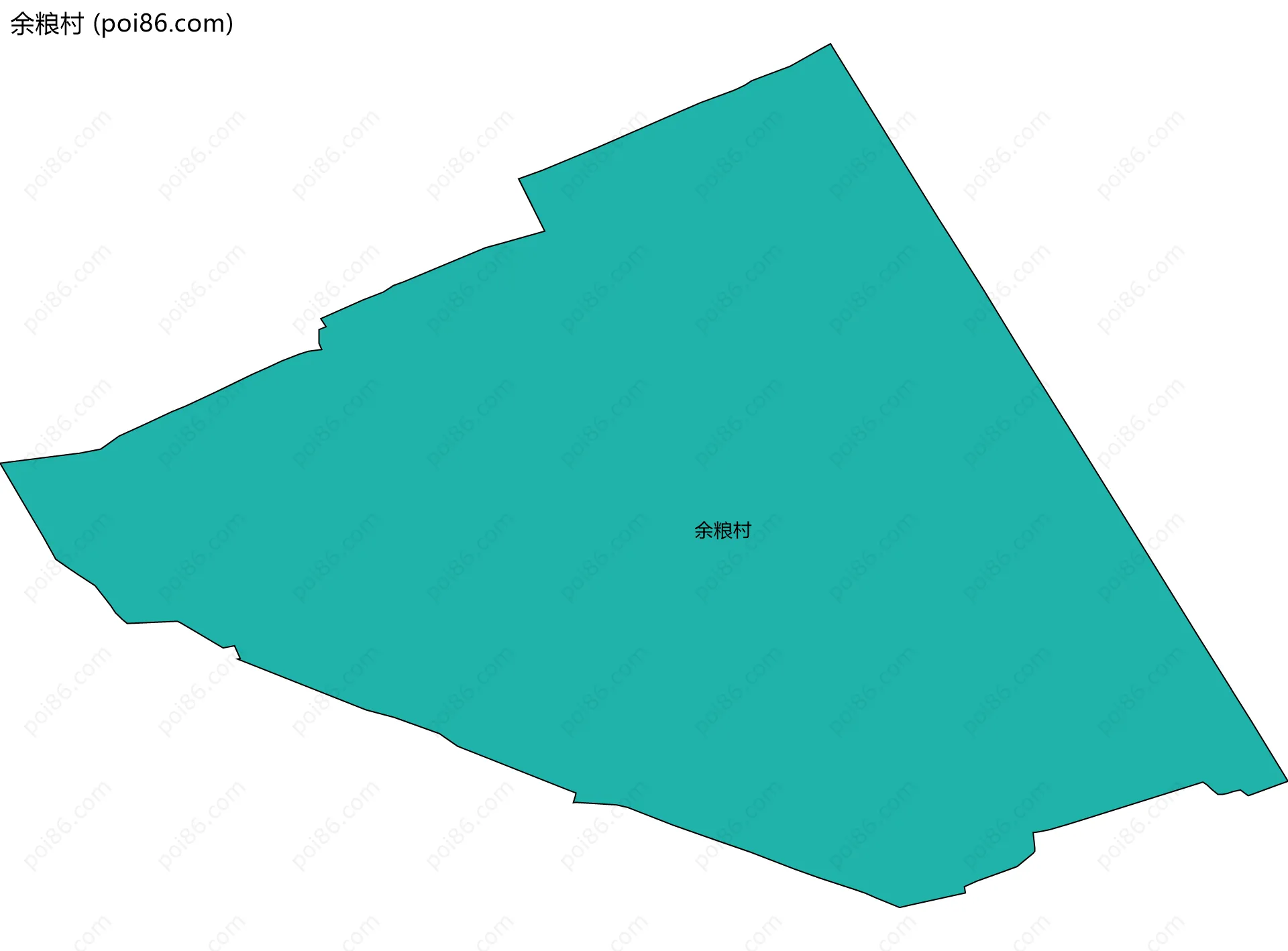 余粮村边界地图