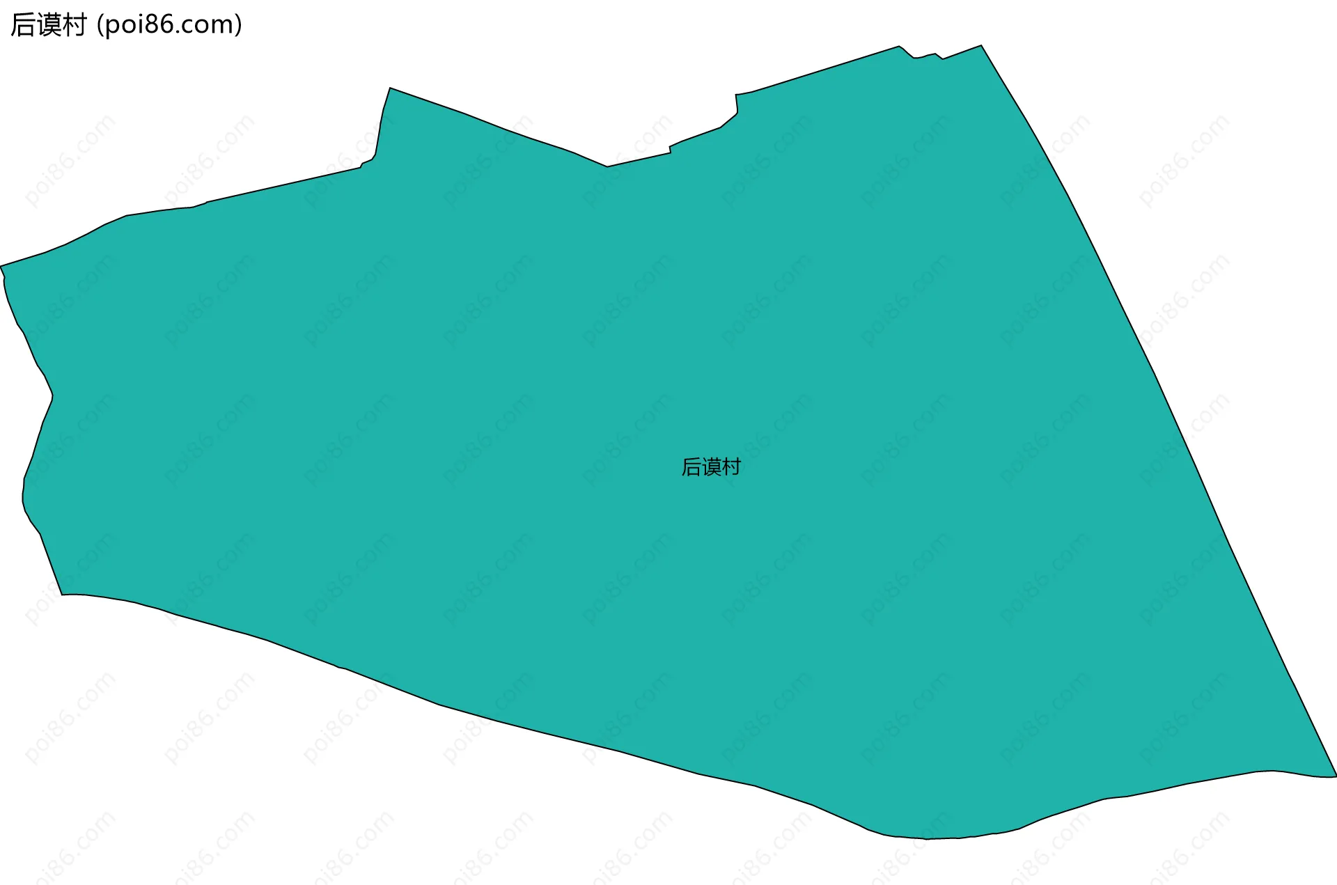 后谟村边界地图