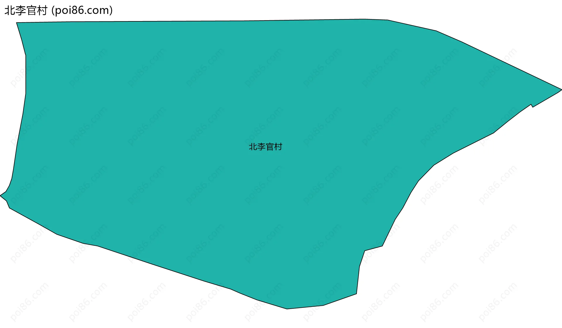 北李官村边界地图