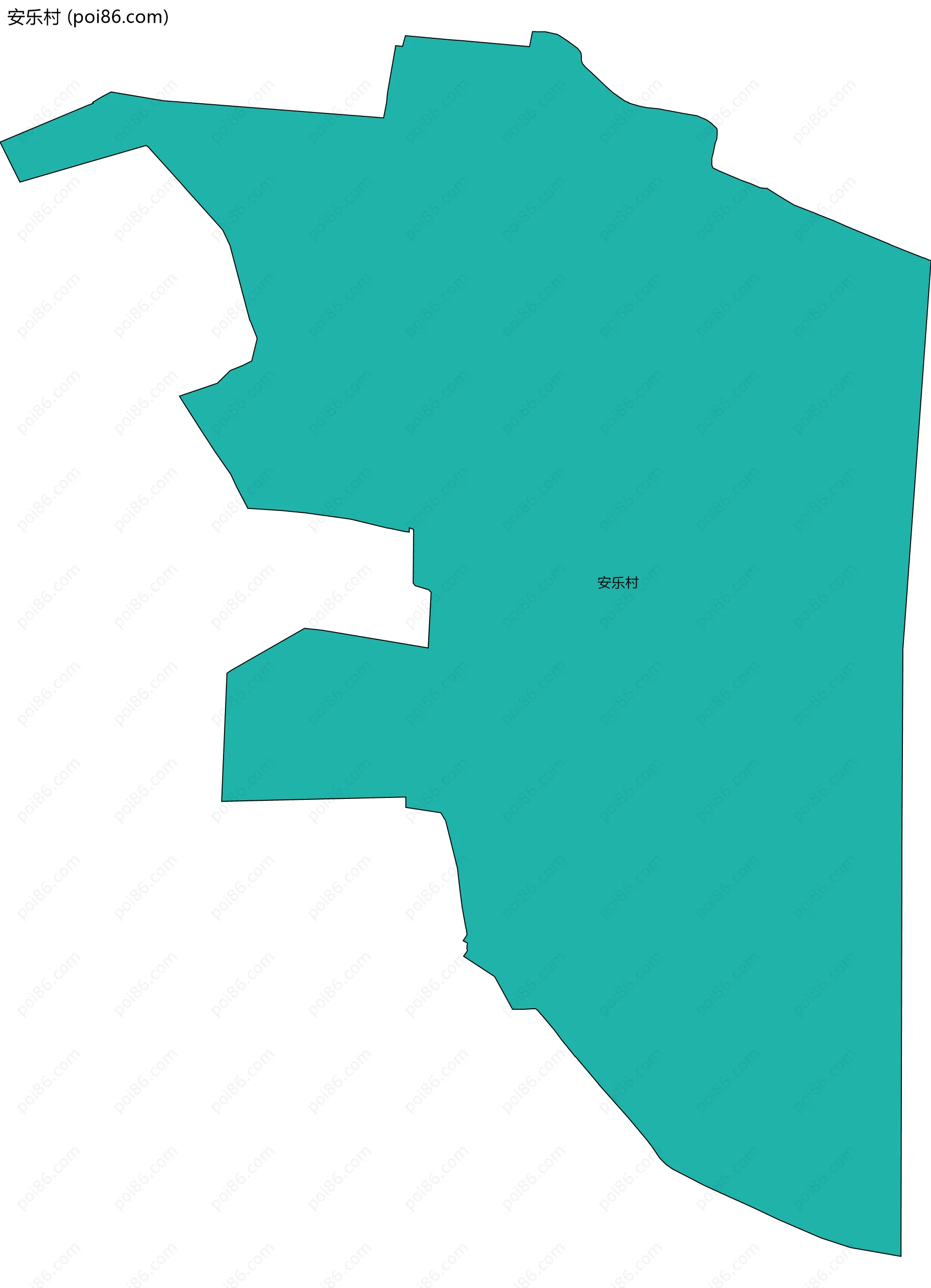 安乐村边界地图