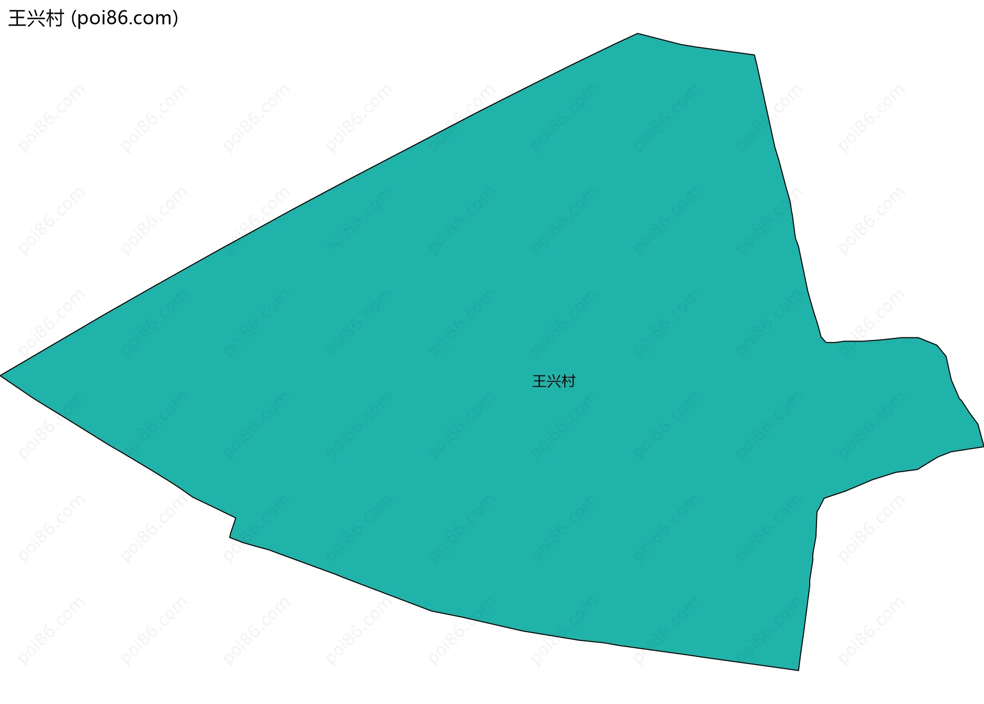 王兴村边界地图