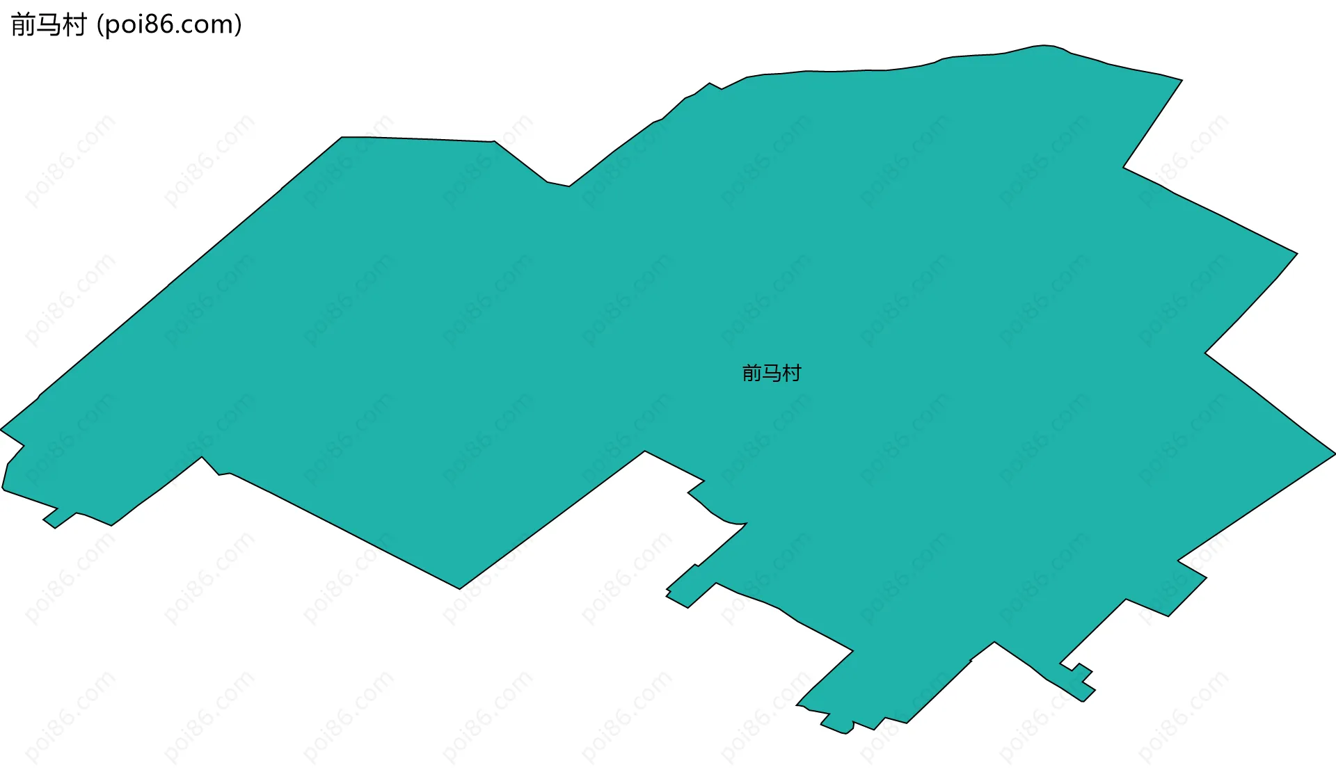 前马村边界地图
