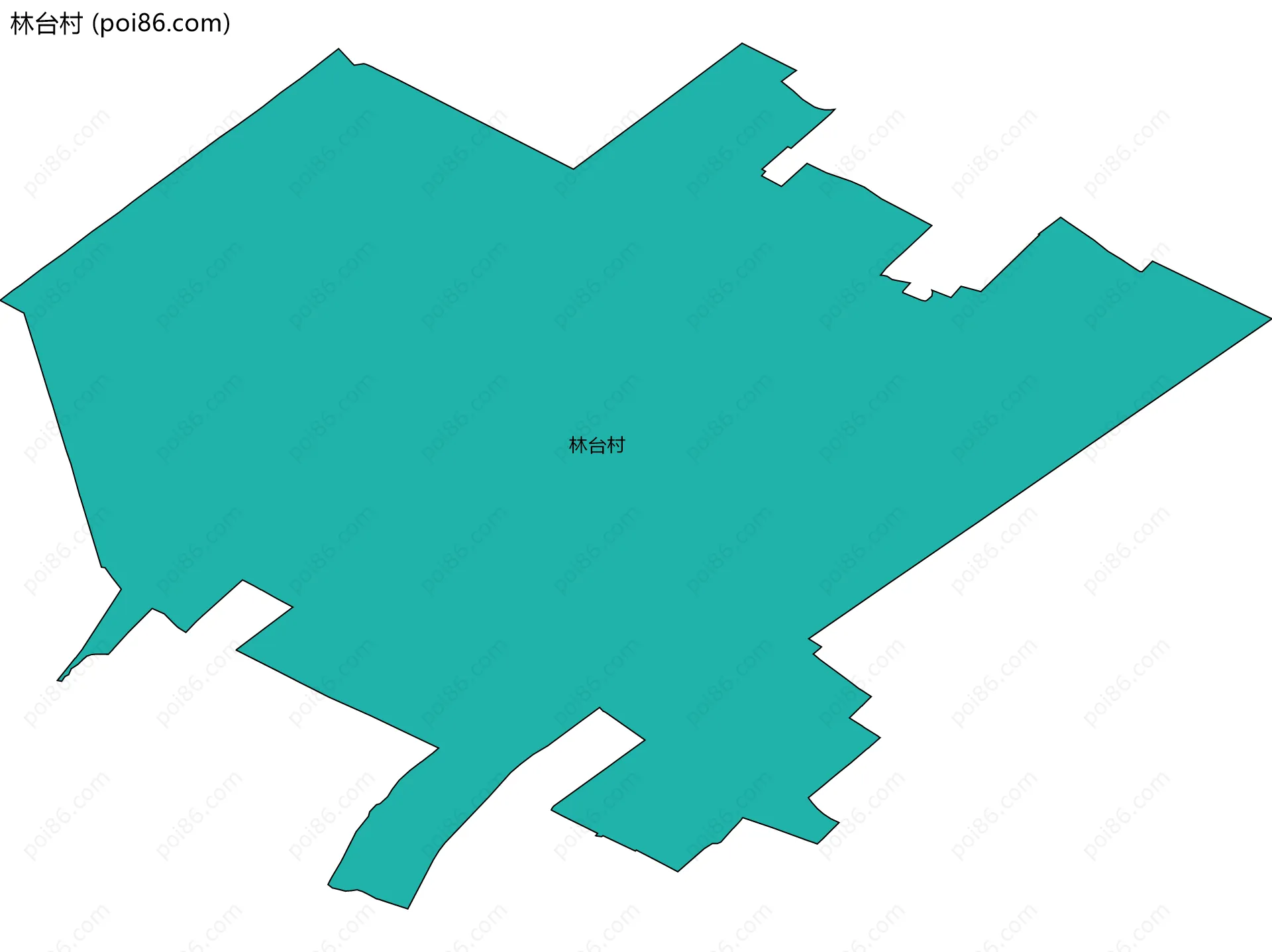 林台村边界地图