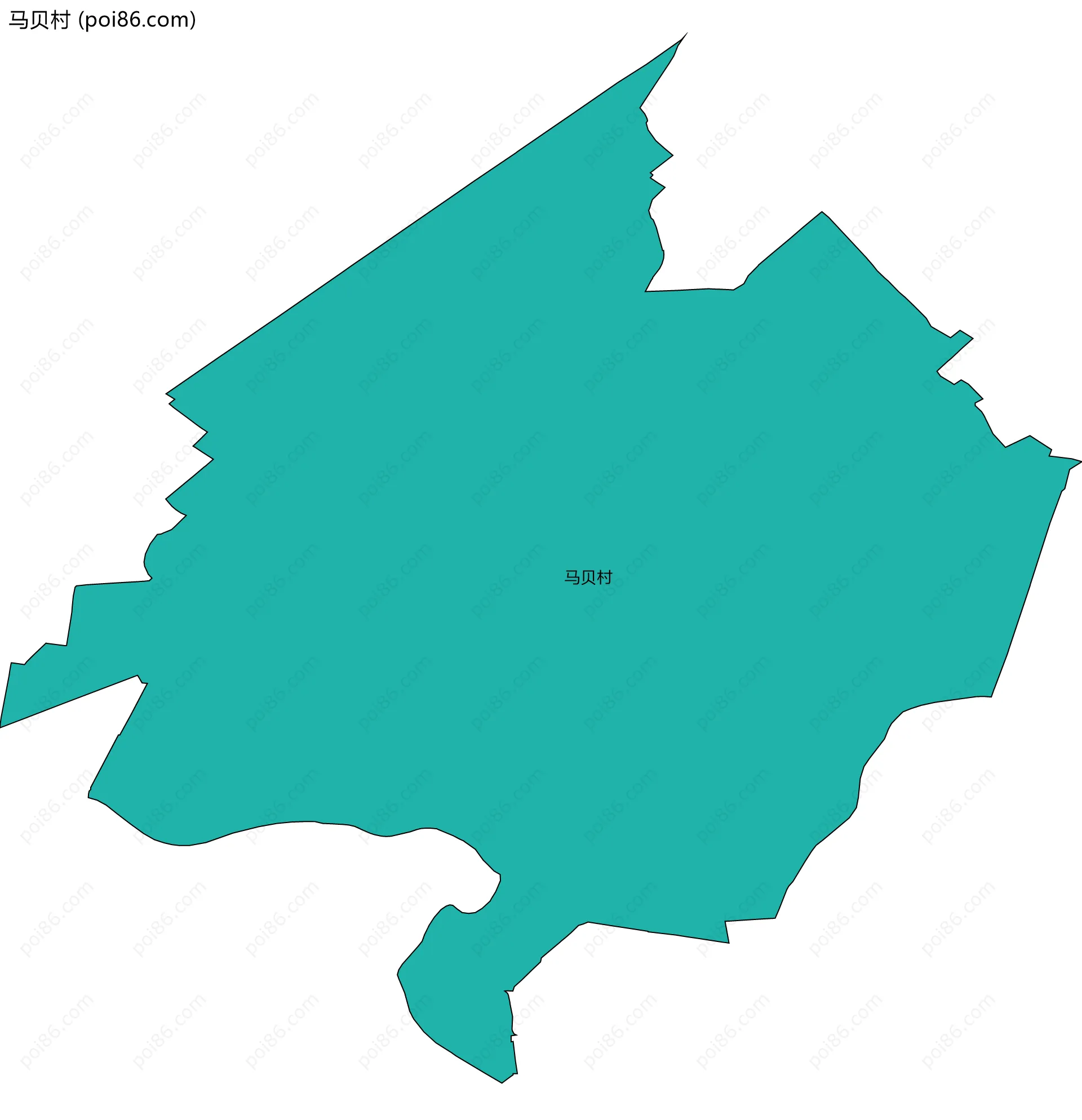马贝村边界地图
