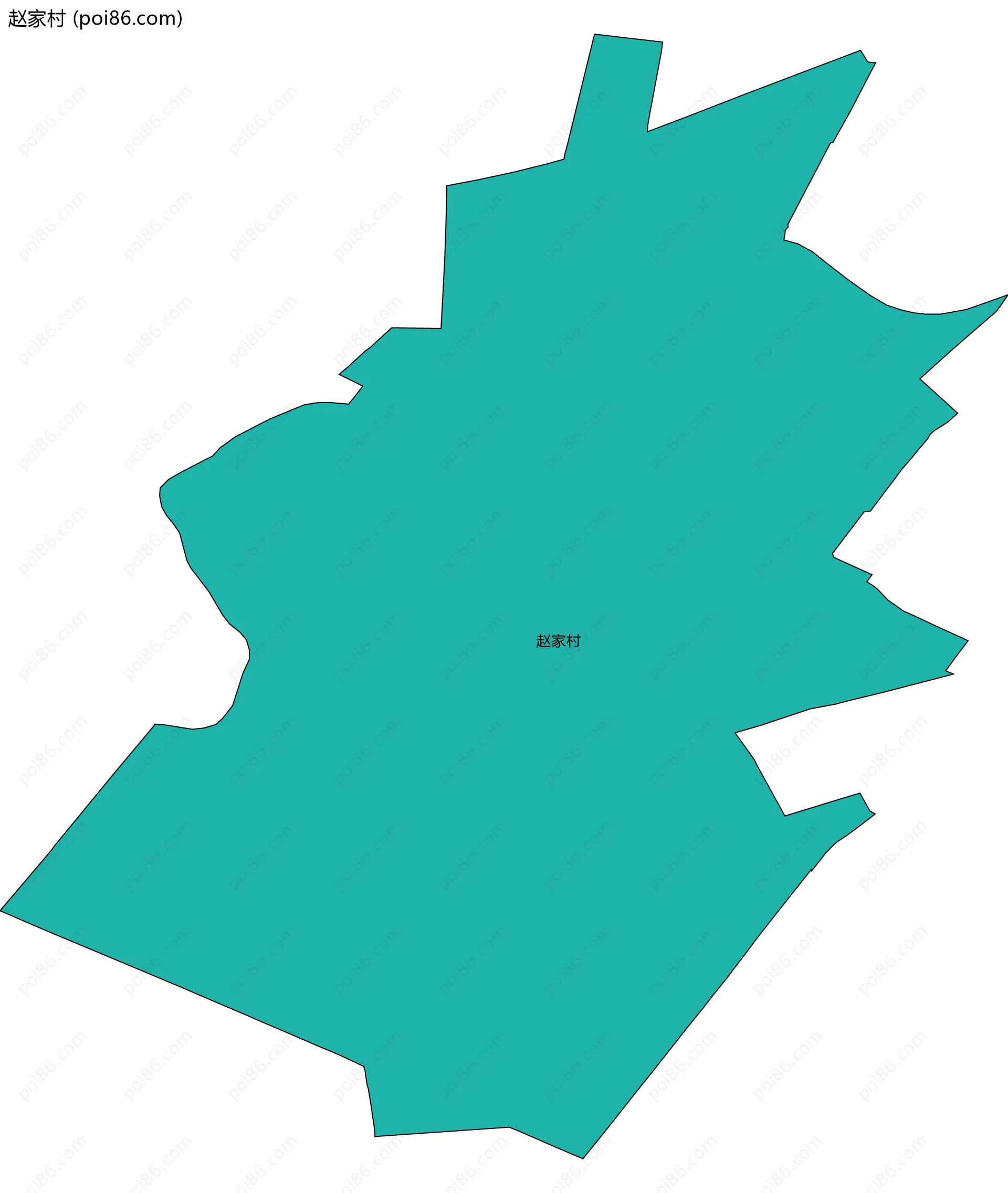 赵家村边界地图