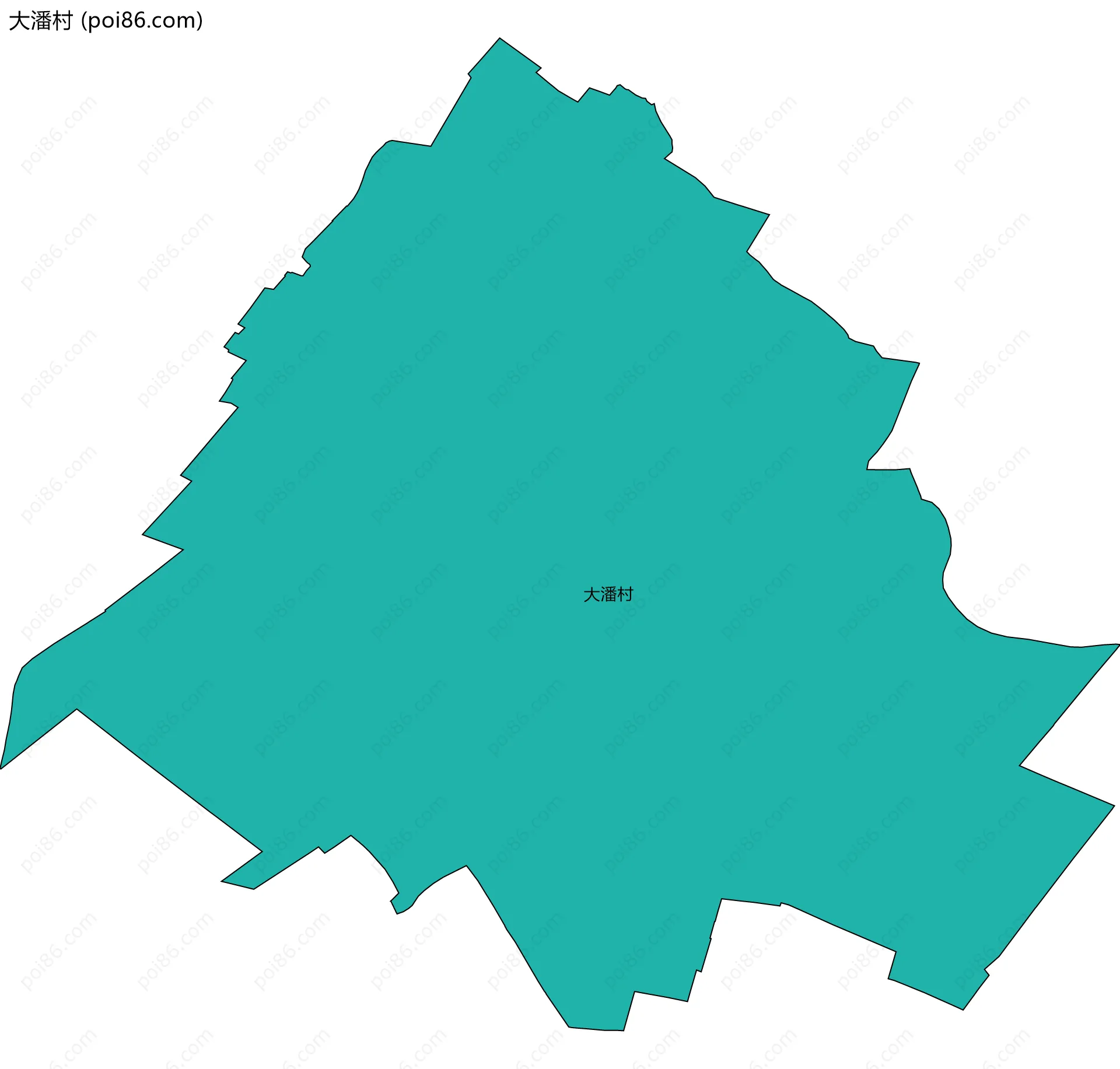 大潘村边界地图