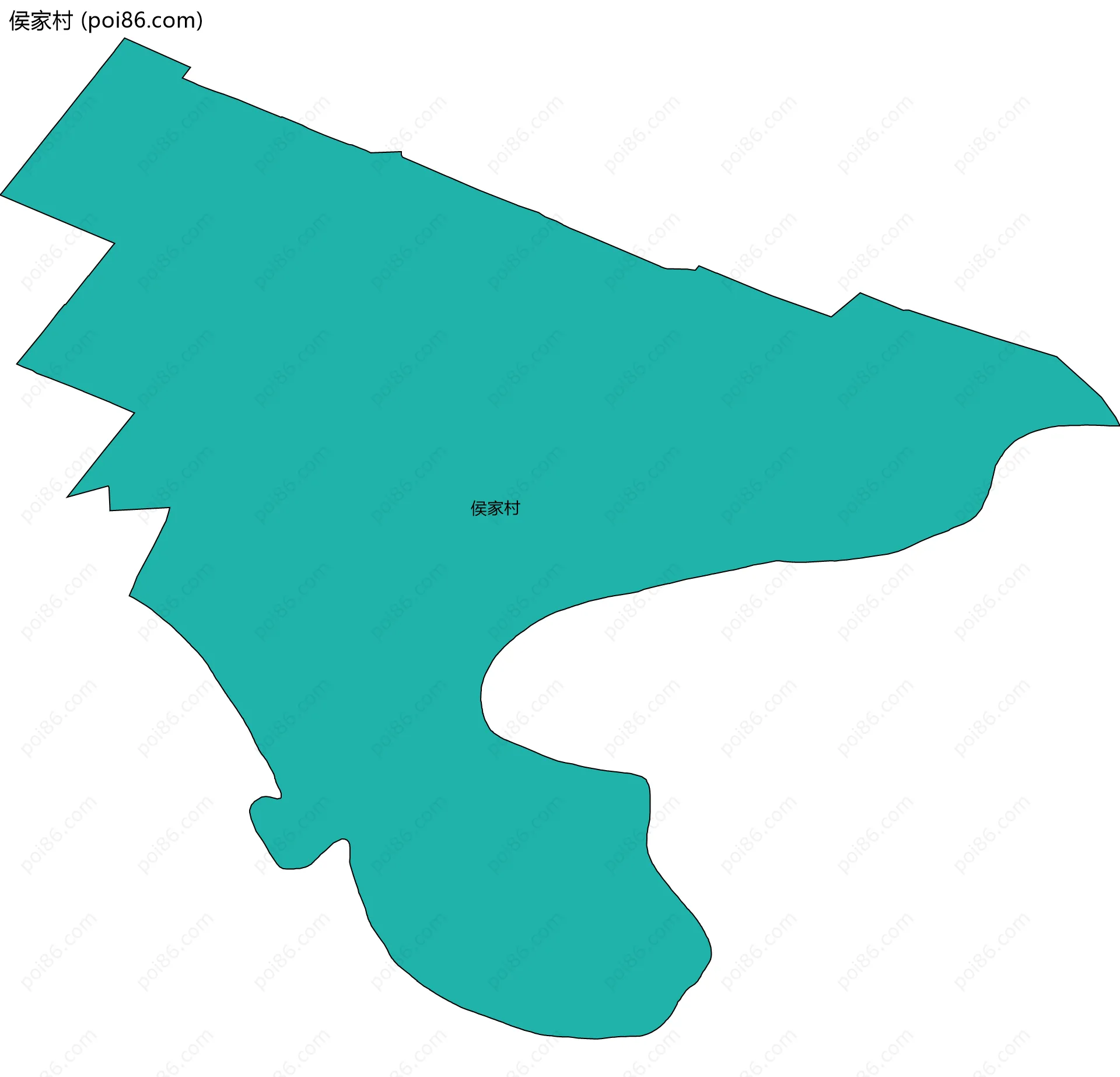 侯家村边界地图